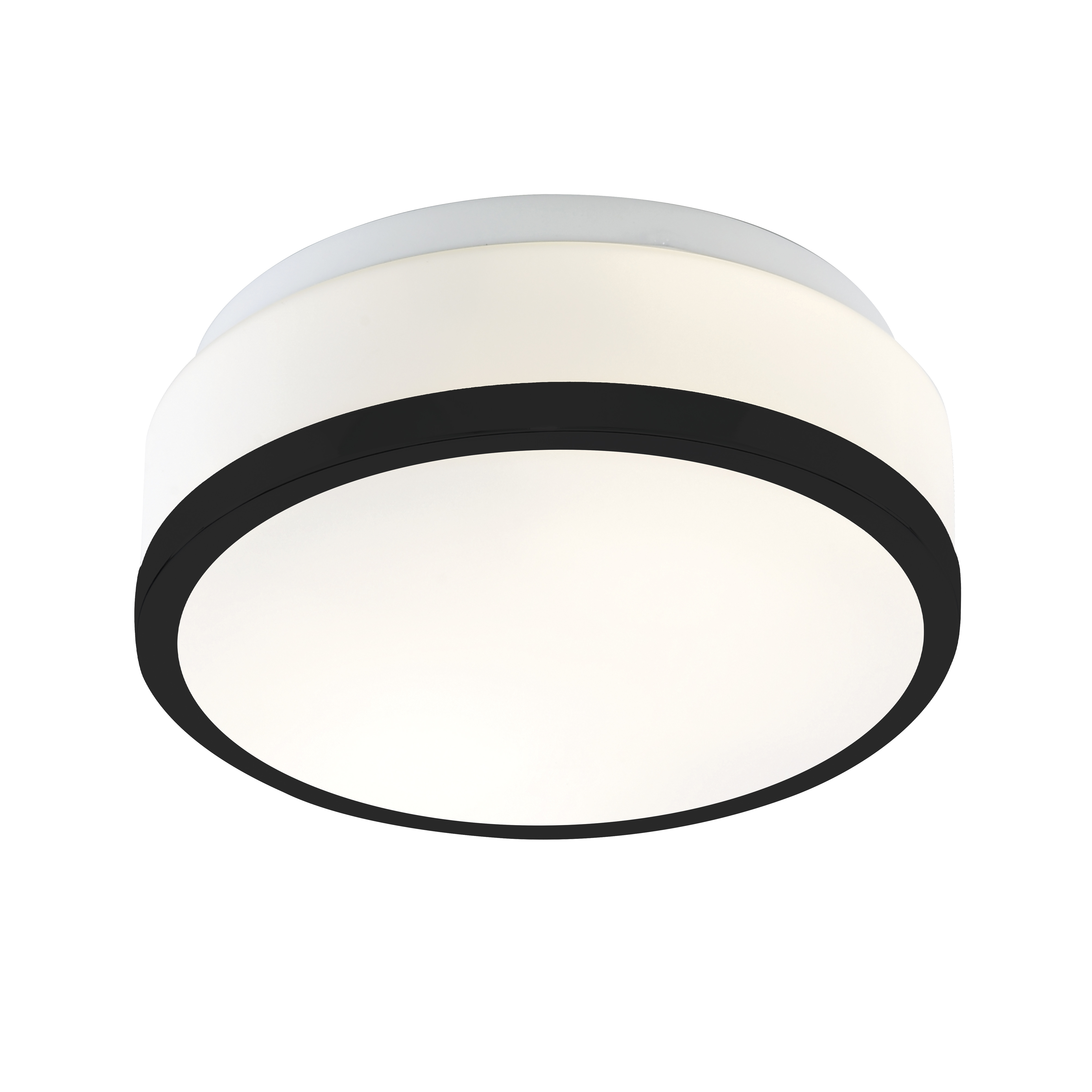 Searchlight Cheese - plafonnier - Ø cm - IP44 - noir et blanc