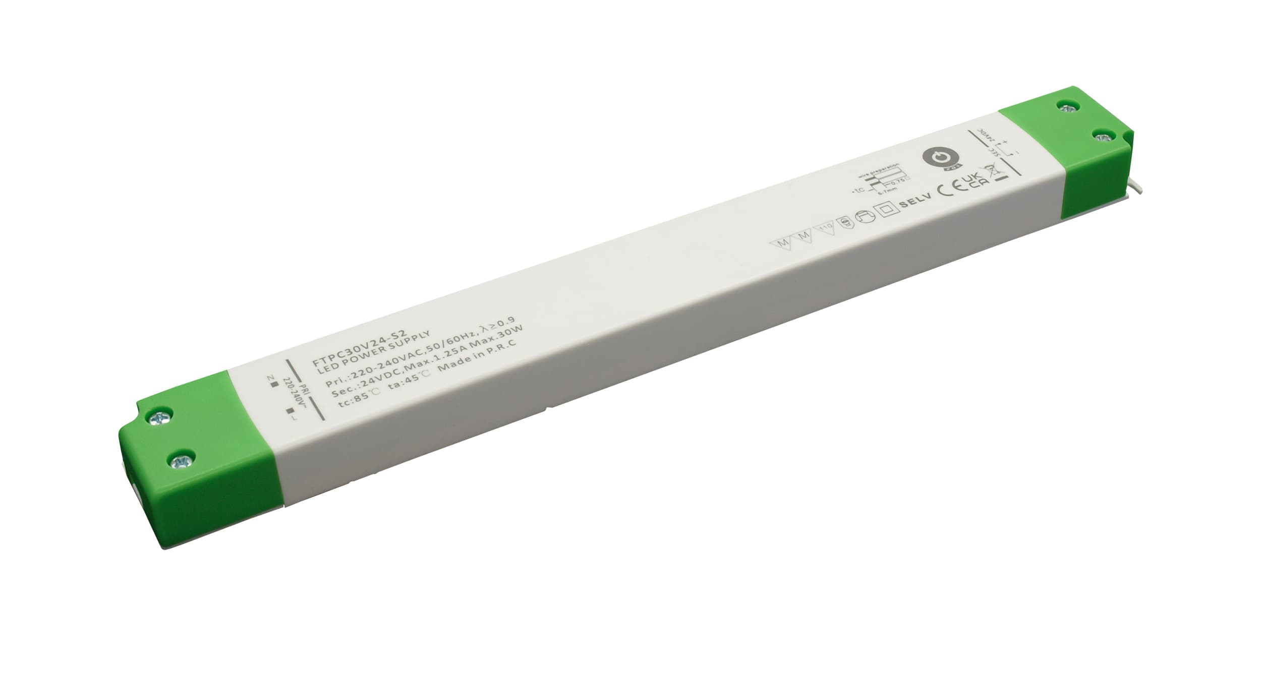 Driver LED POS - 24Vdc/230V - 30W - non dimmable