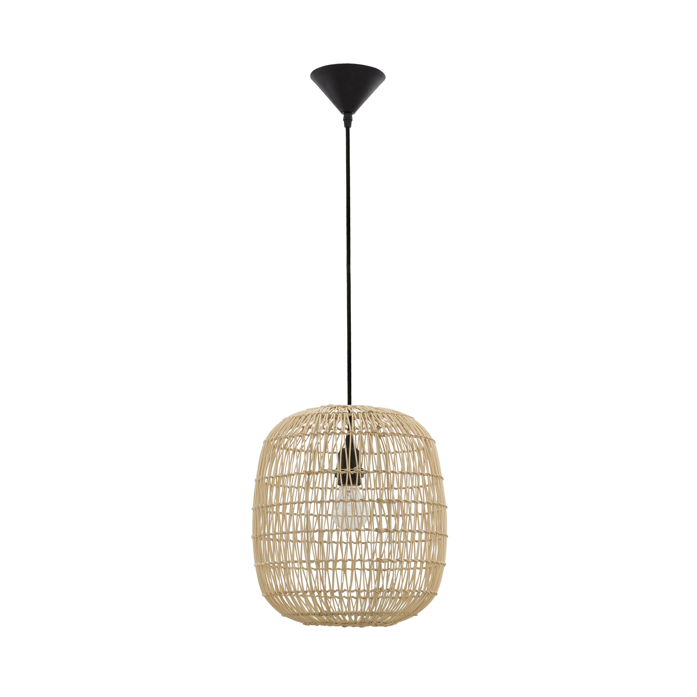 Nova Luce Melody - lampe suspendue - Ø 30,5 x - brun clair