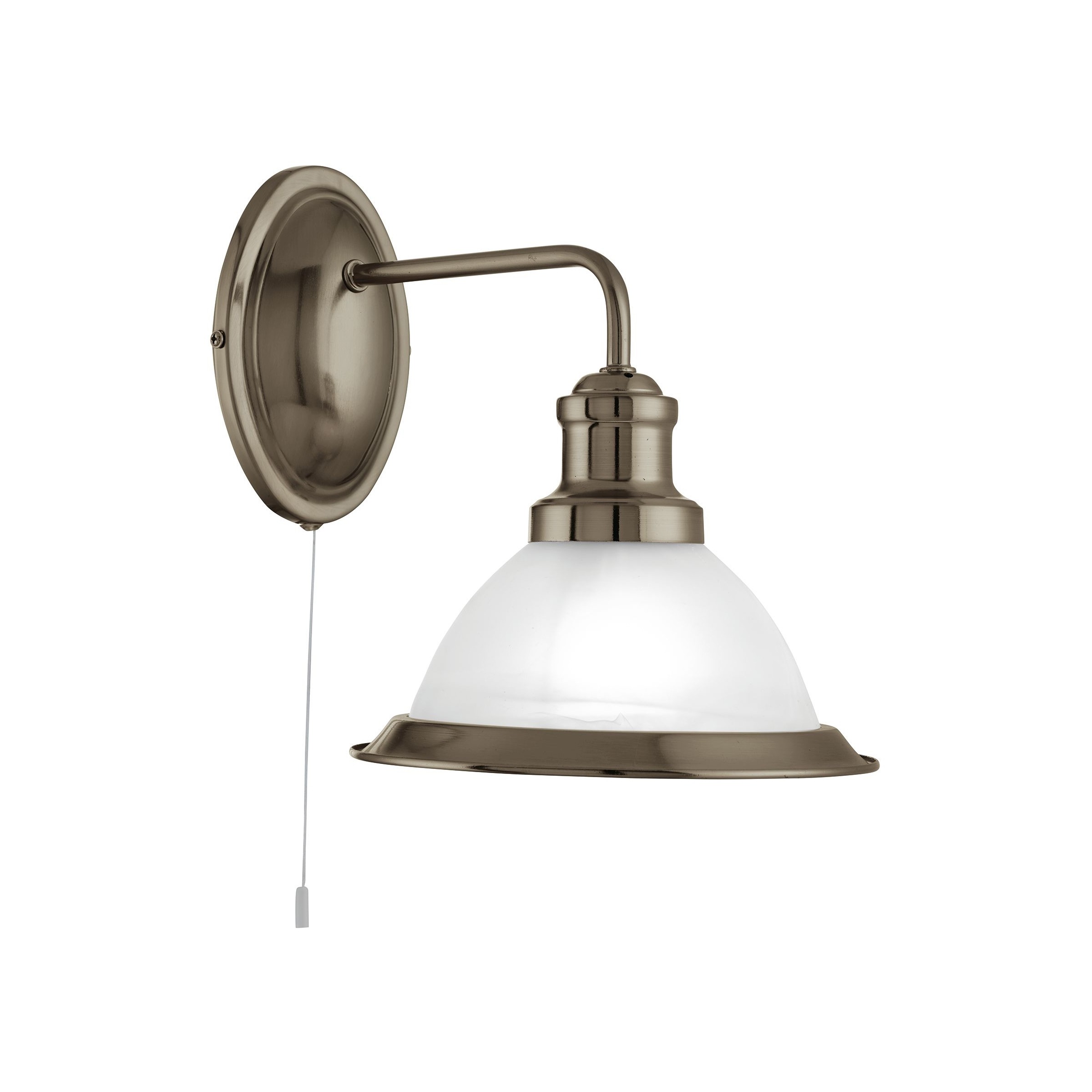 Searchlight Bistro - applique murale avec interrupteur à tirette - cm - laiton antique