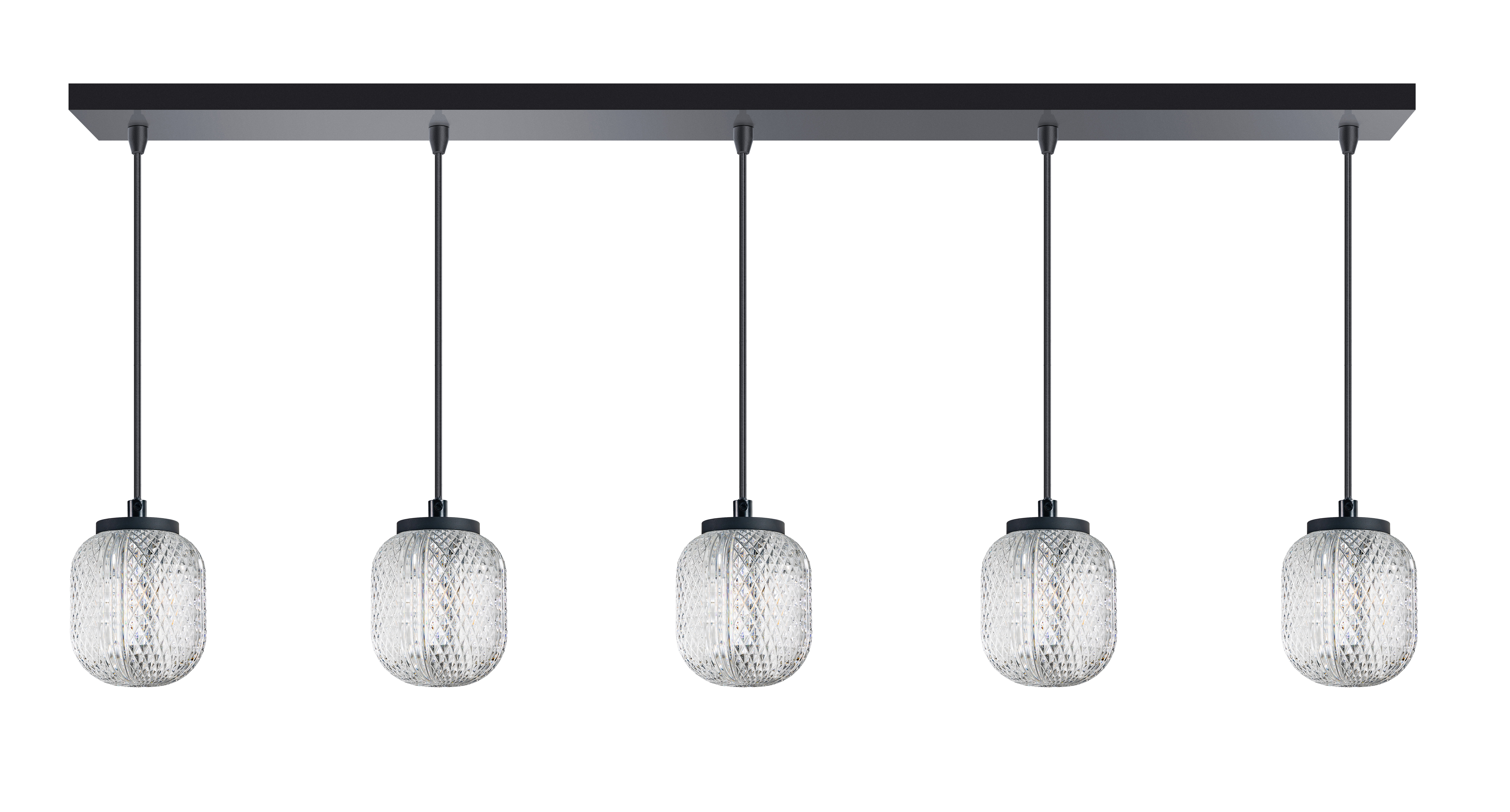 ETH Kristel - suspension - x - transparent et noir