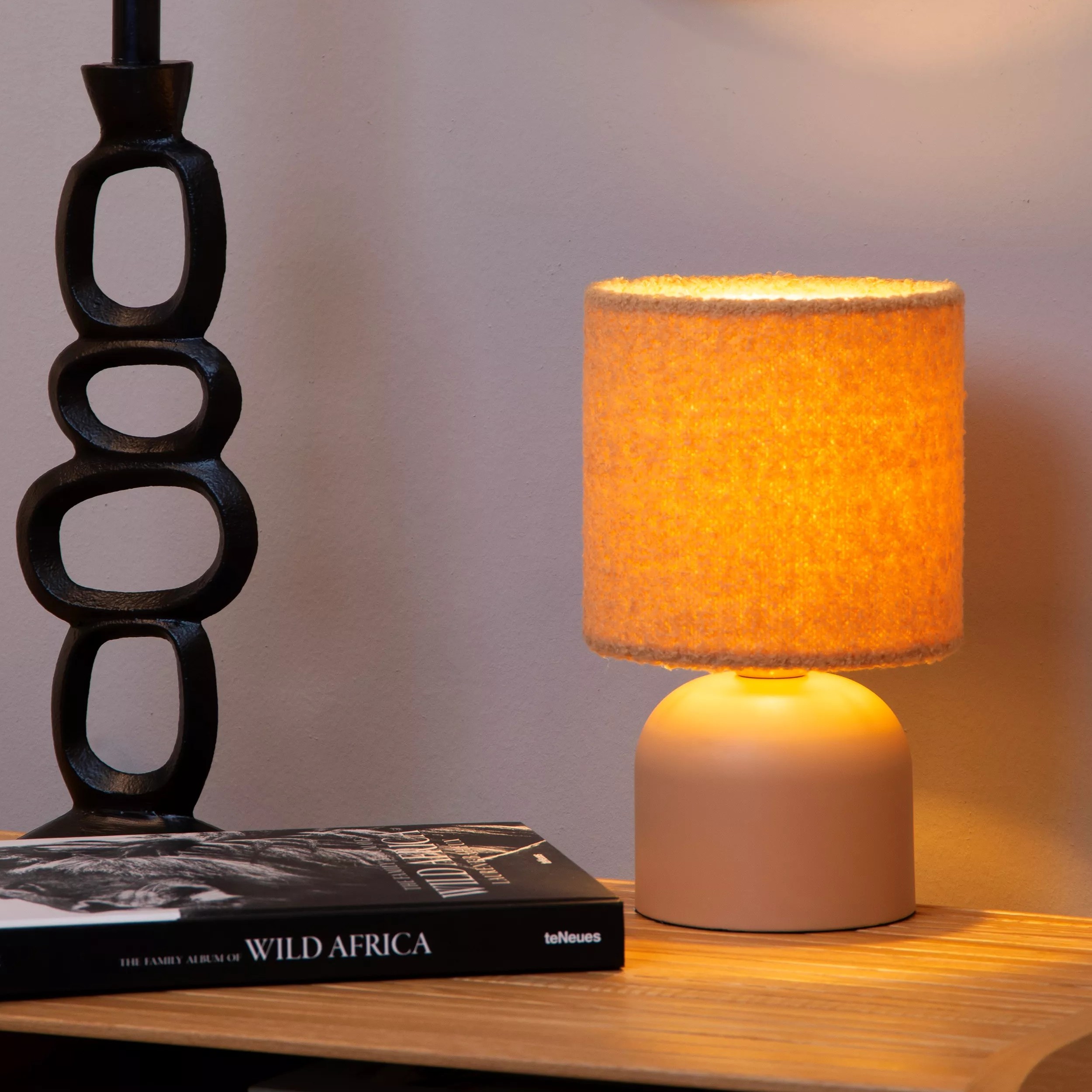 MODÈLE D’EXPOSITION - Lucide Woolly - lampe à poser - Ø cm - jaune ocre