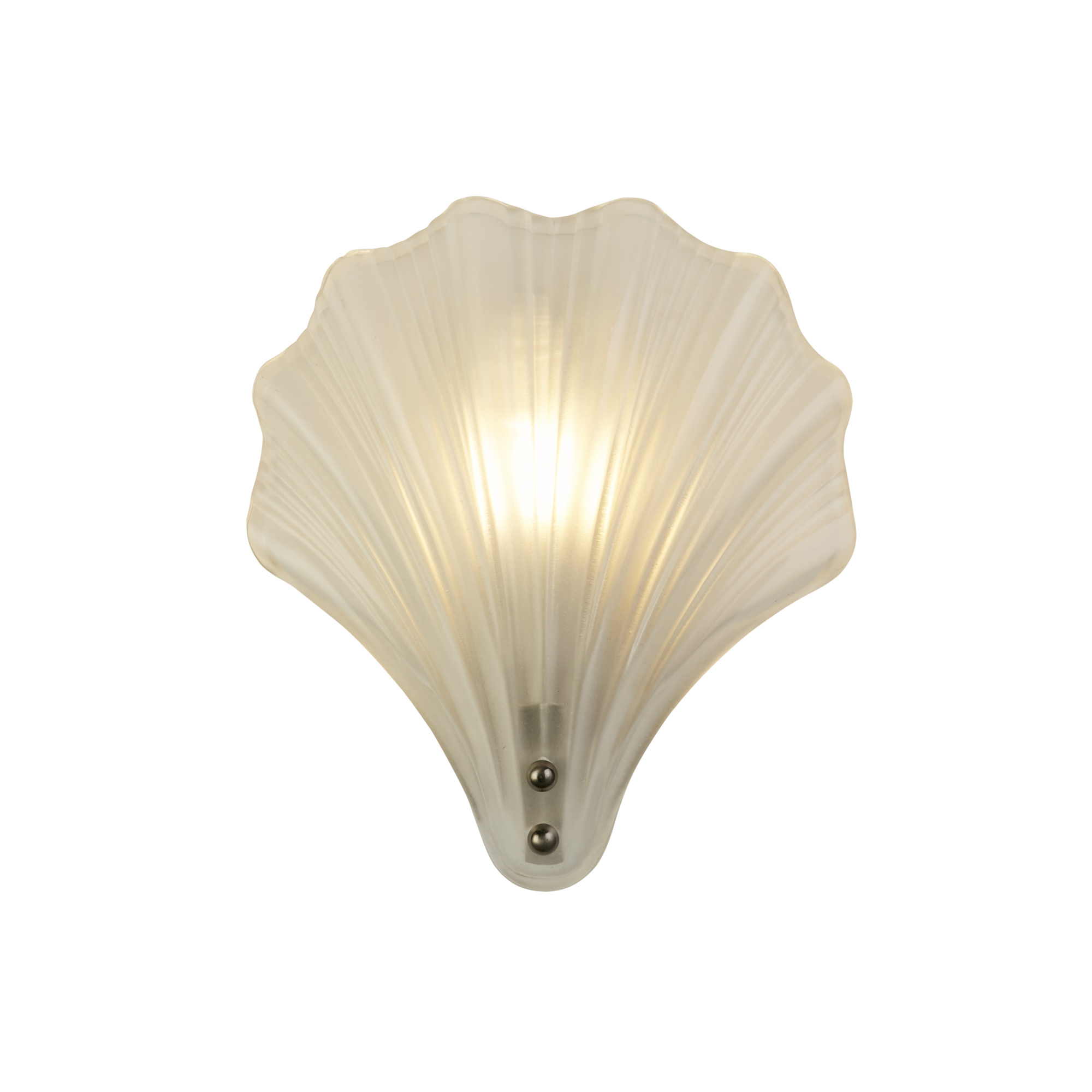 Searchlight Shell - applique murale - cm - IP44 - argent satiné