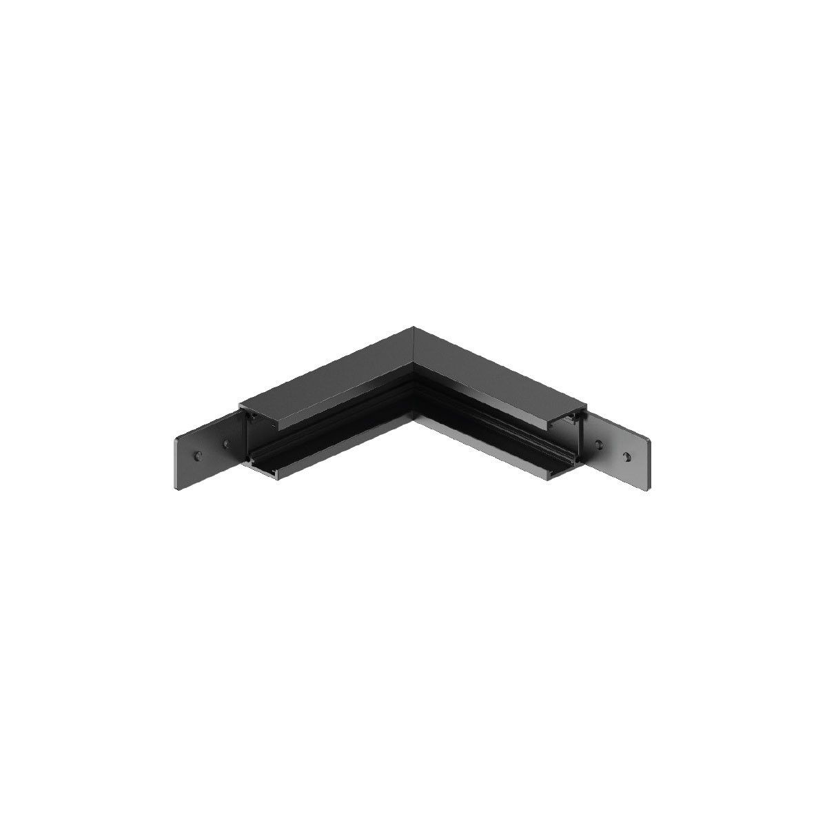VK Lighting Eiva - système de rail magnétique - Profil d"angle en saillie vertical - x 2, - dimmable DALI - noir