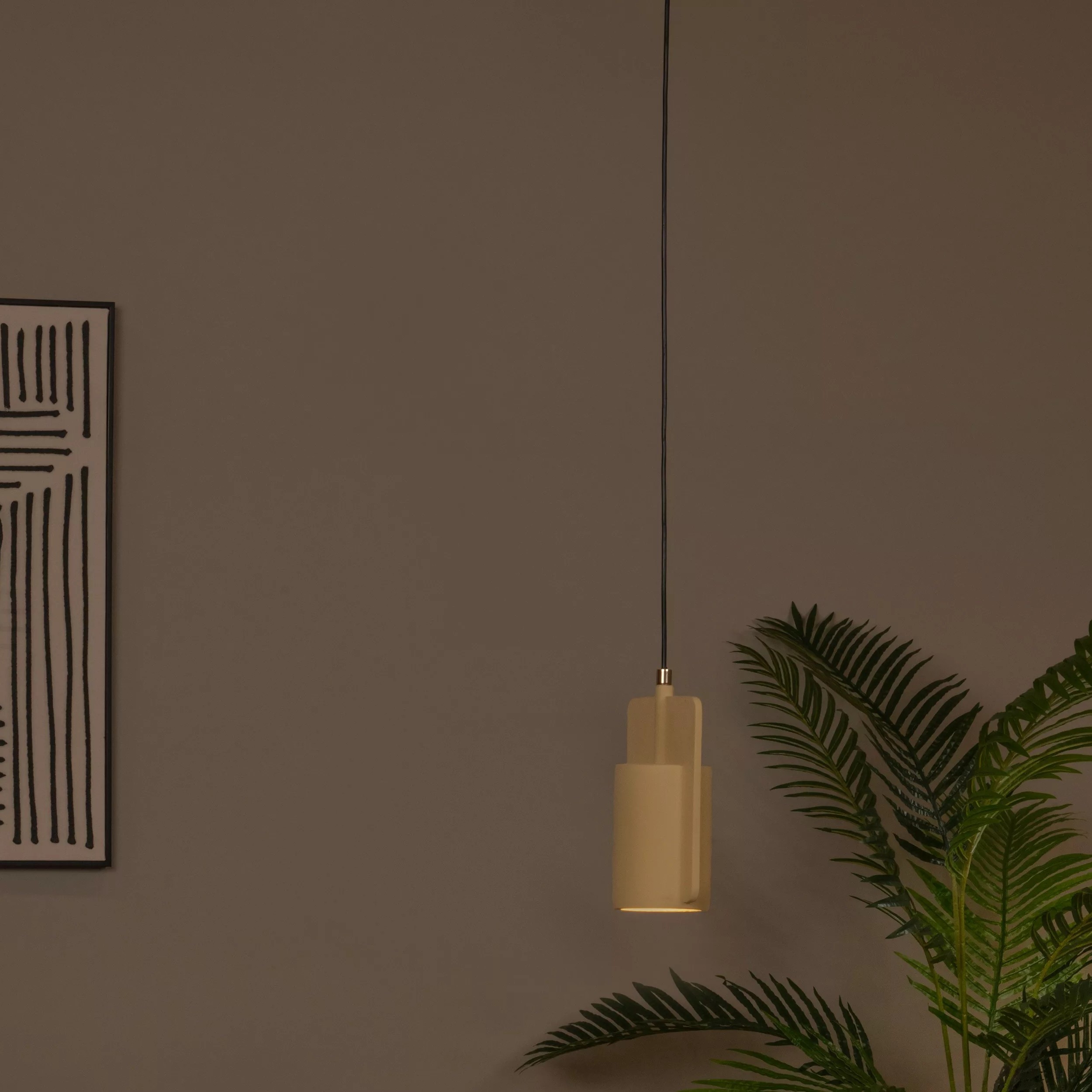 Lucide Ninja - lampe suspendue - 15,5 x 11,5 x - jaune