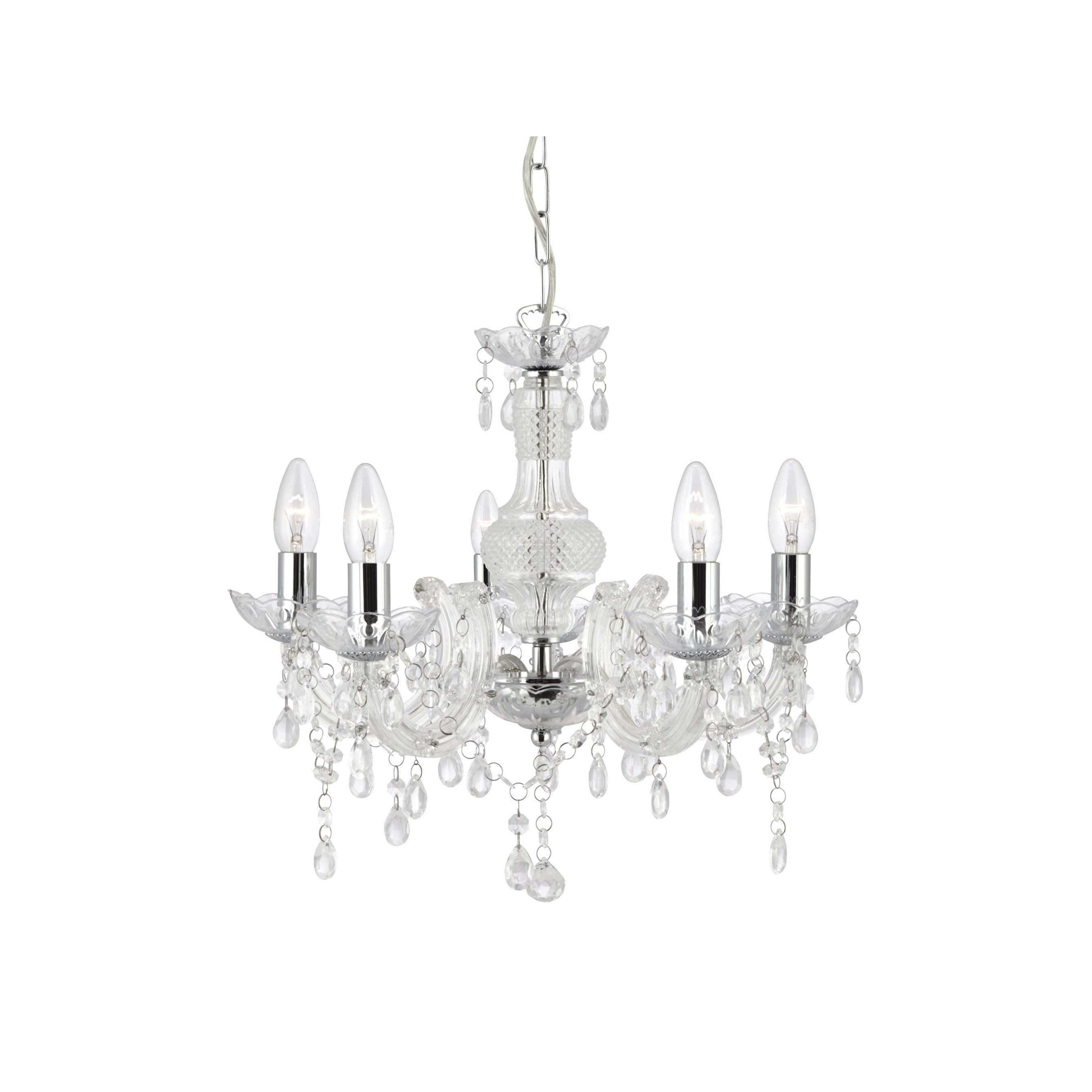 Searchlight Marie Therese - lustre - Ø cm - chrome