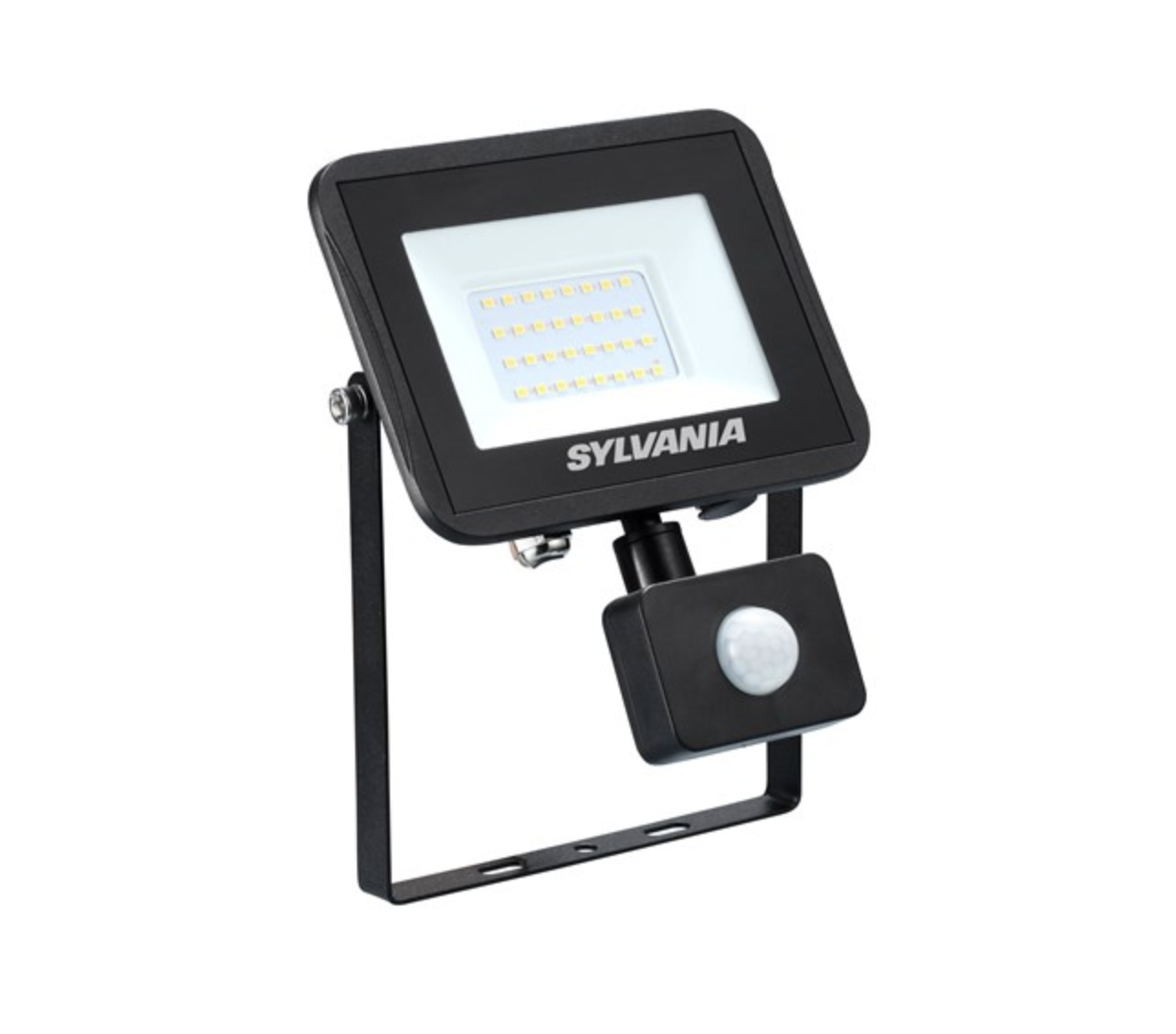 Sylvania Start Flood Flat - spot avec capteur infrarouge - 15,6 x 20,1 x 5,7 cm - 28W - IP54 - noir