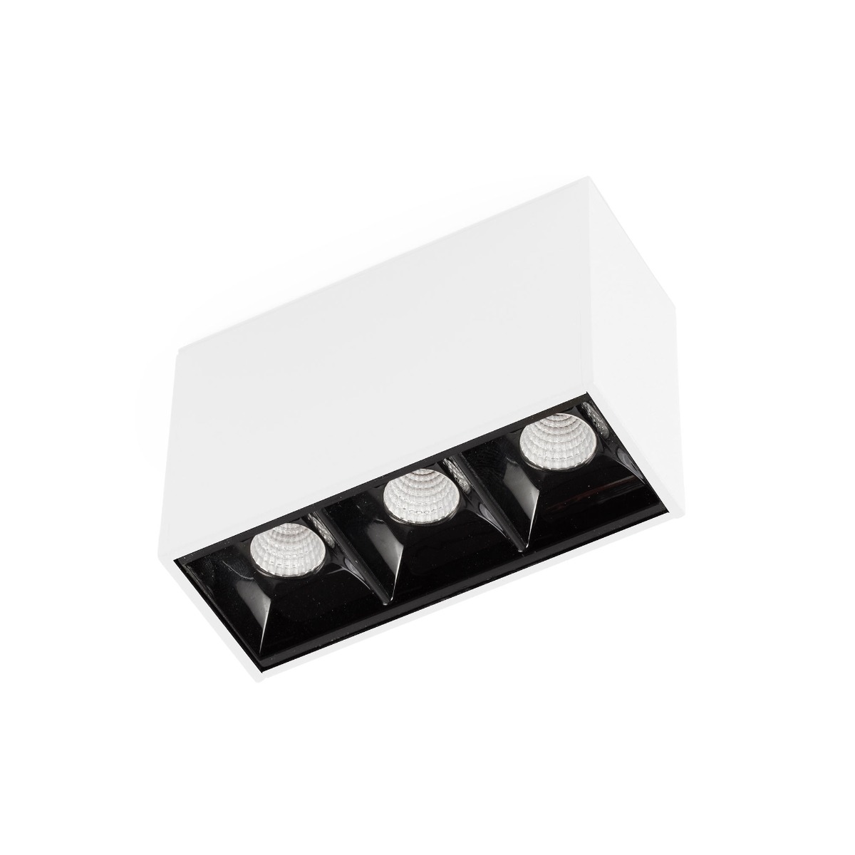 Faro Neso Point-3 - luminaire pour rail magnétique - 8,4 x 3,4 x 5,6 cm - 4W LED blanc chaud (3000K) inclus - 12° faisceau - blanc