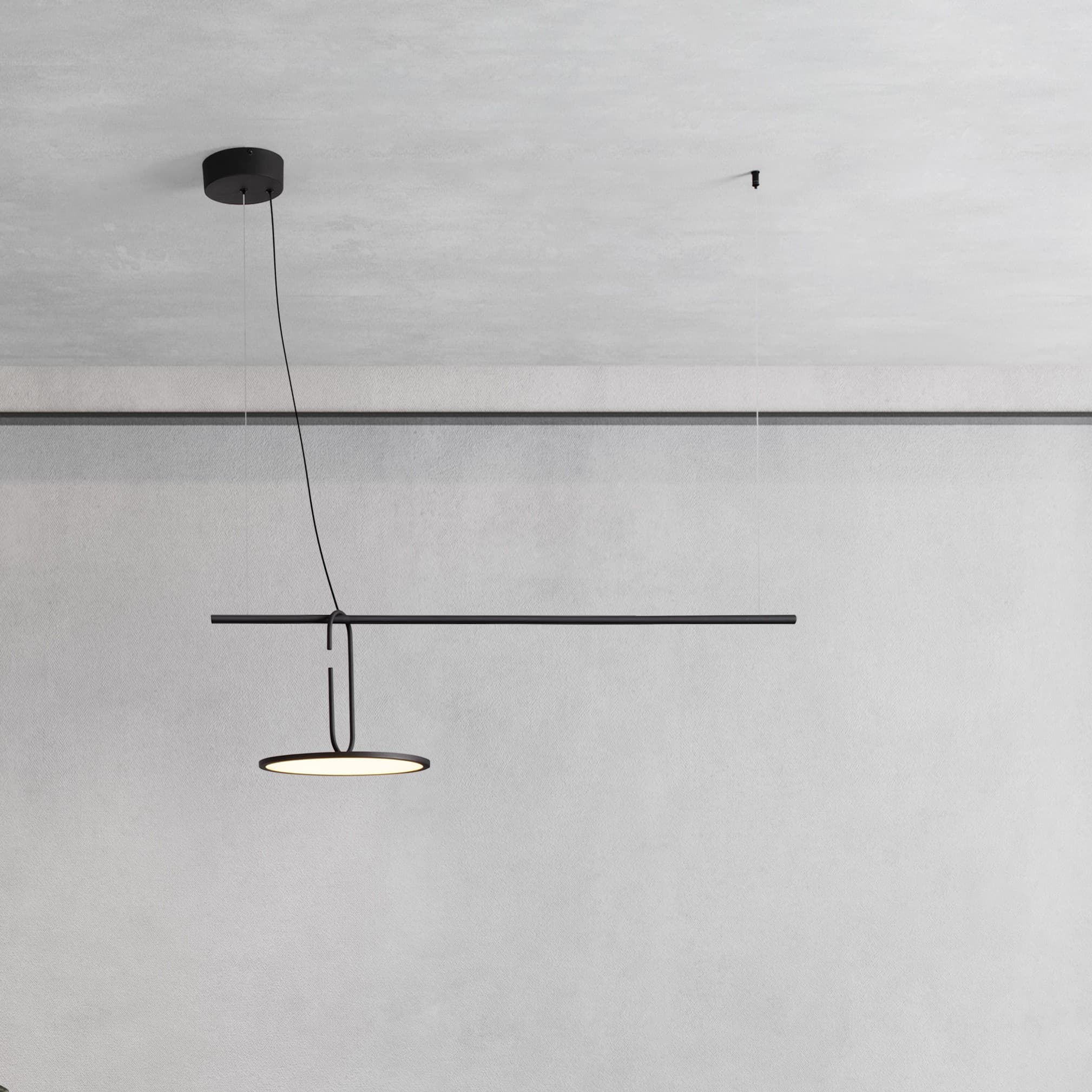 Nova Luce Gea - lampe suspendue - x - 22W LED inclus - noir sablé