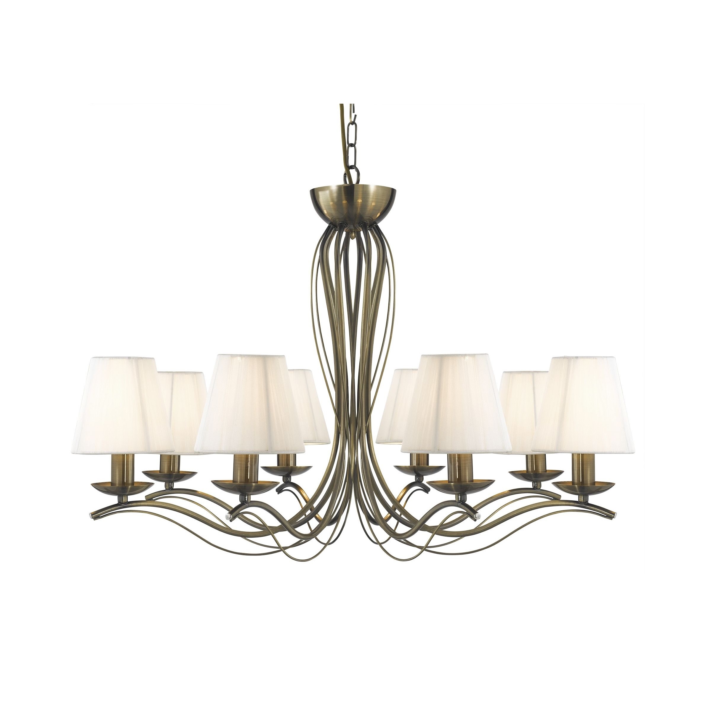 Searchlight Andretti - lustre - Ø cm - laiton antique