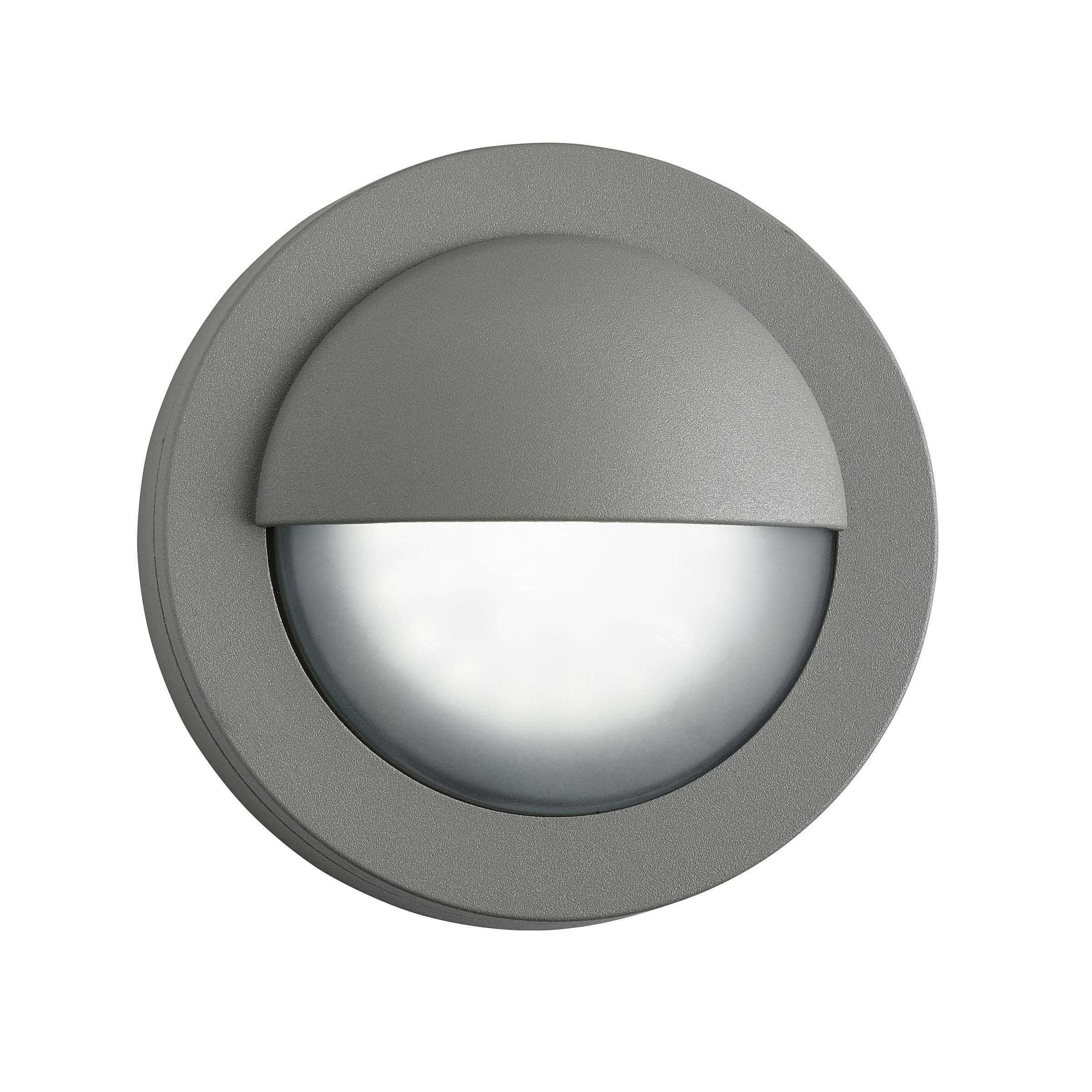 Searchlight Cardiff - Applique d"extérieur - cm - 3W LED inclus - IP44 - gris
