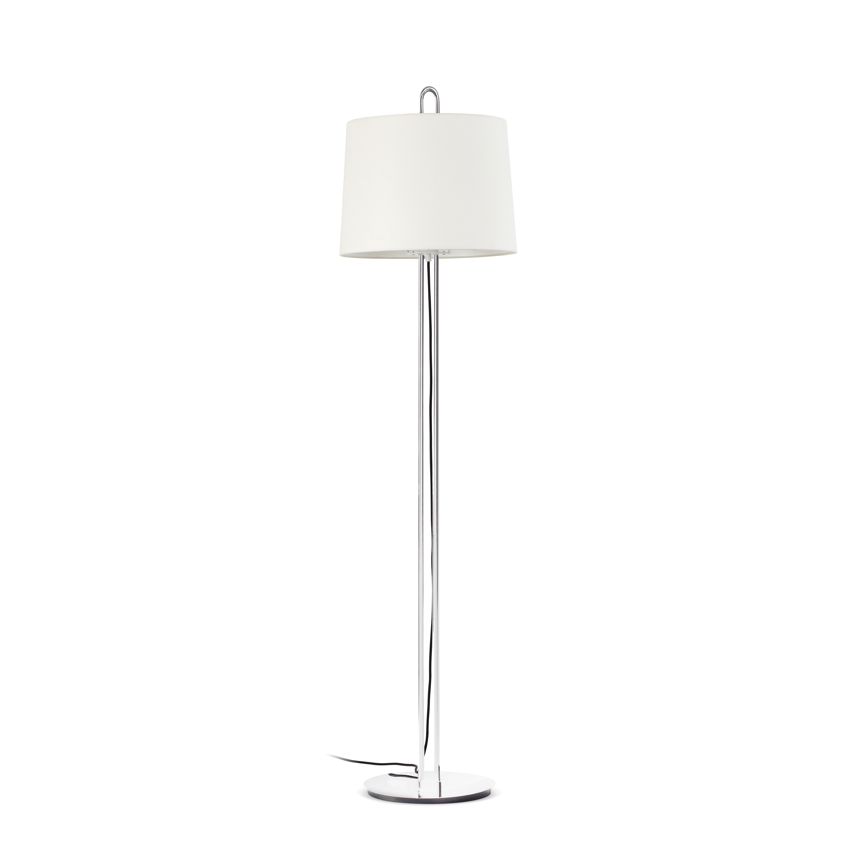Faro Montreal - lampadaire - - chrome et blanc