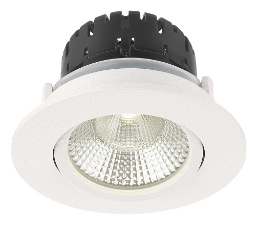 Artdelight Austin - spot à encastrer - Ø 85 mm, Ø 68 mm à encastrer - 6W LED dimmable inclus - blanc