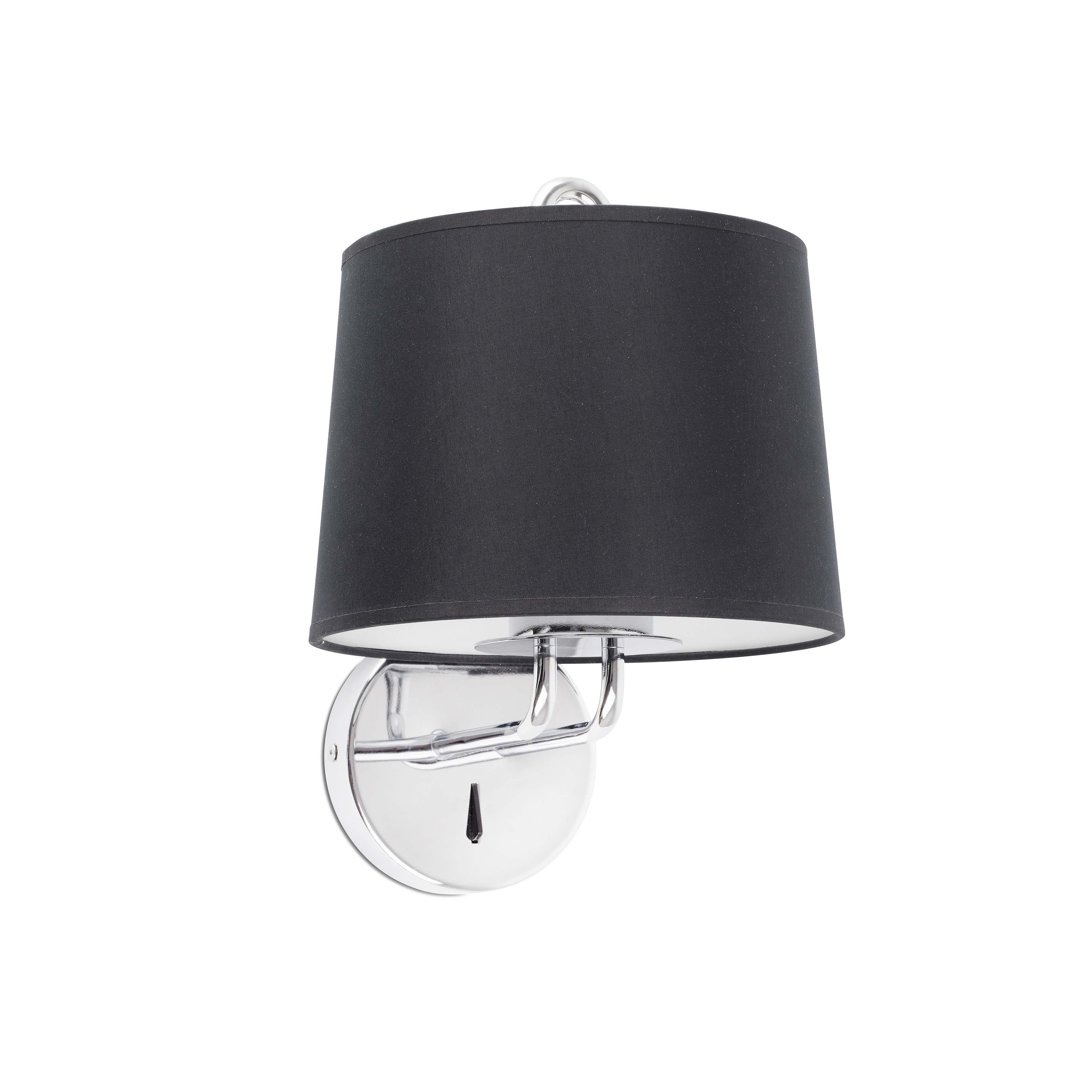 Faro Montreal - applique murale - 21,5 x cm - noir et chrome