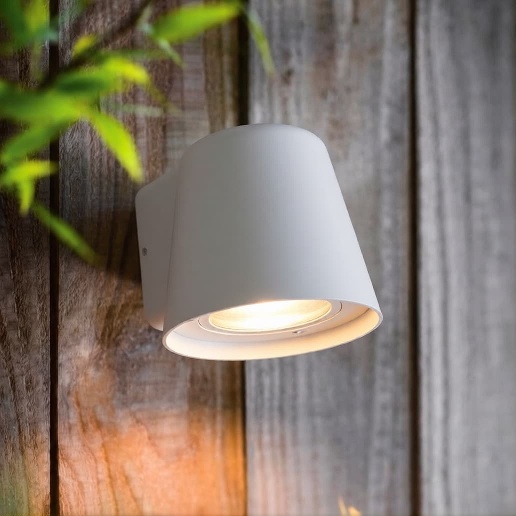 VK Lighting Teichos - applique extérieure - x 9 cm - IP54 - blanc