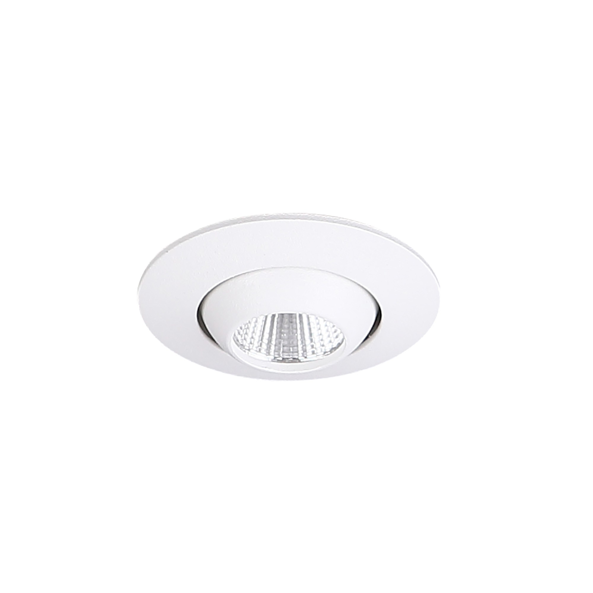 Maxlight Yuca Round Tilted - spot encastré 1L - Ø 55 mm, Ø 45 mm taille d"encastrement - 3W LED inclus - blanc