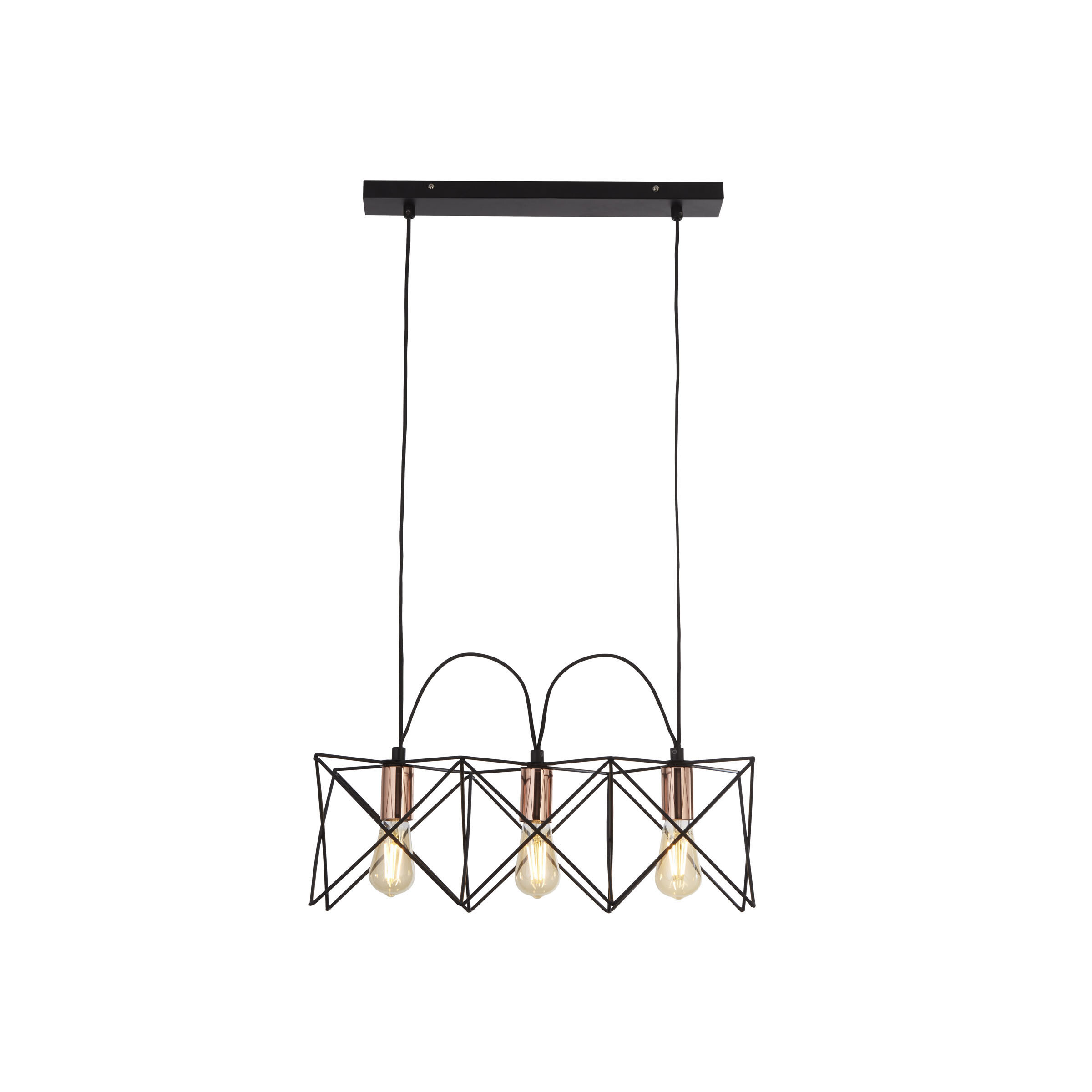 Searchlight Anthea - lampe suspendue - x - noir