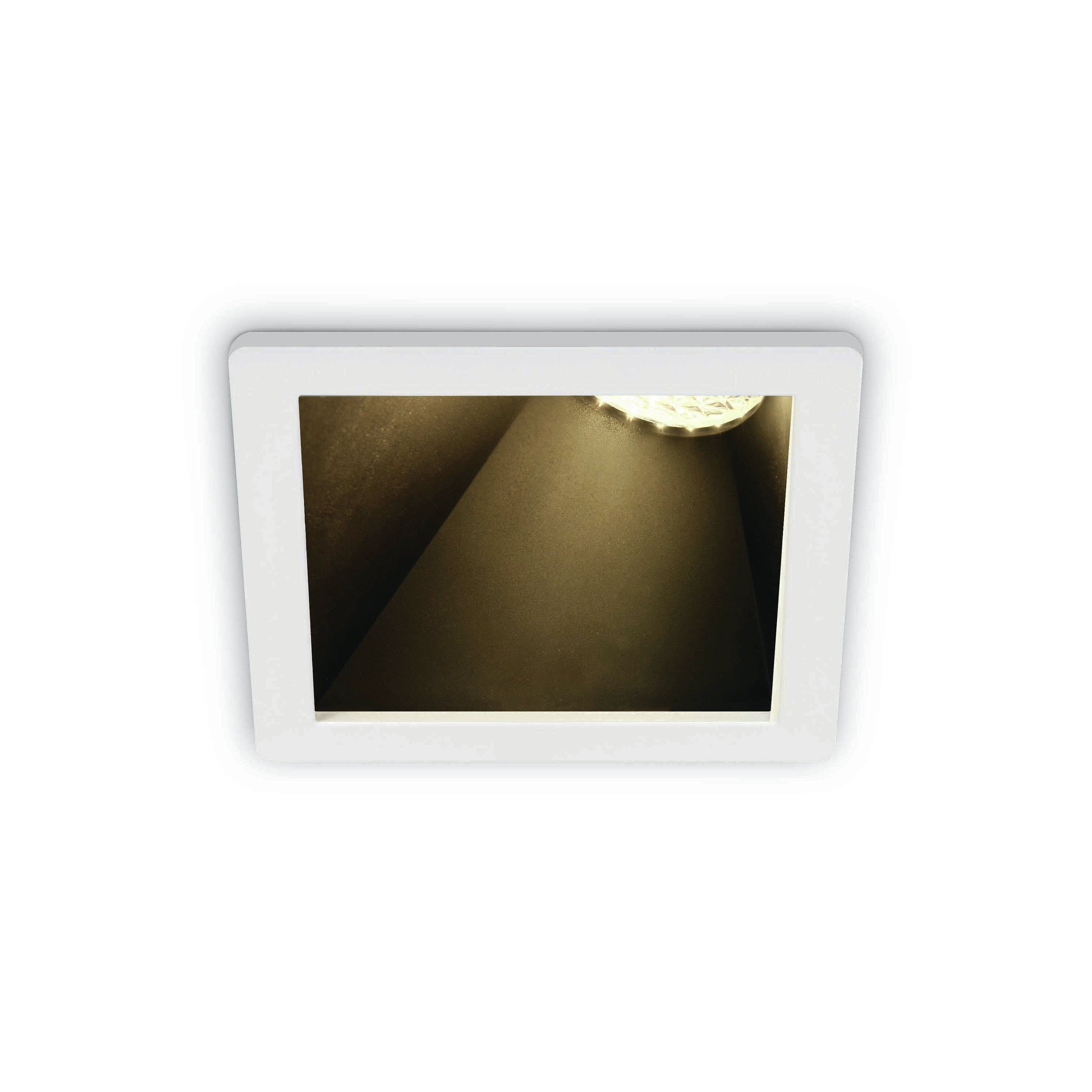 ONE Light Asymmetric Chill Out - spot encastré - mm, mm format encastré - blanc et noir