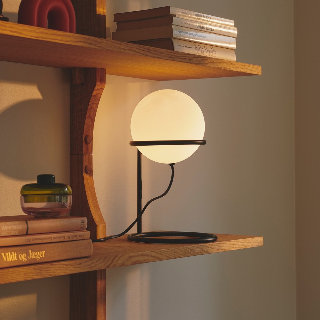 Nordlux Wilson - lampe à poser - Ø cm - noir et blanc