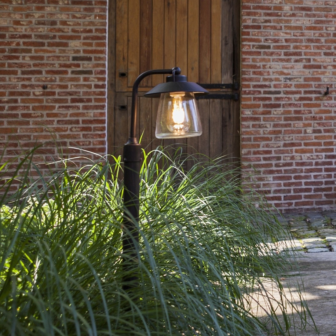 Lutec Cate - poteau de jardin - x - IP44 - noir antique