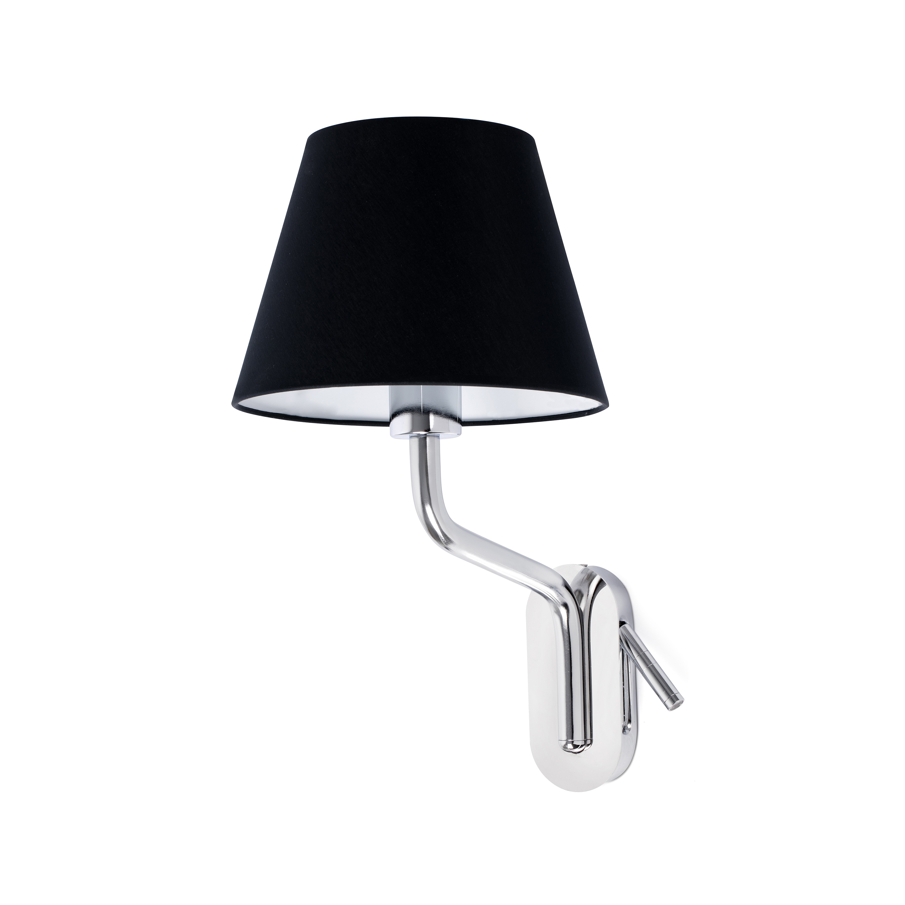 Faro Eterna Left - applique murale - 21,5 x cm - 1W LED inclus - noir et chrome