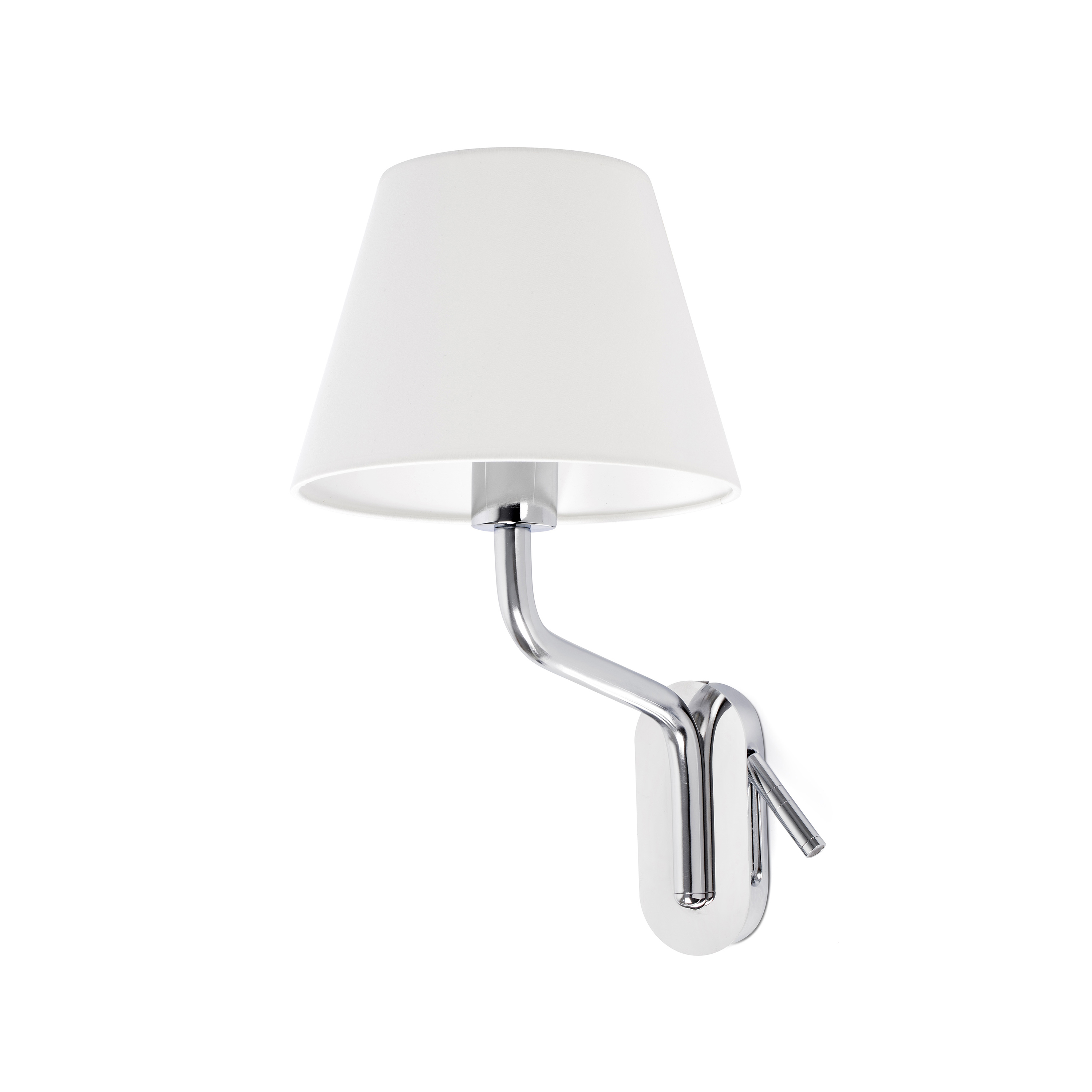 Faro Eterna Left - applique murale - 21,5 x cm - 1W LED inclus - blanc et chrome