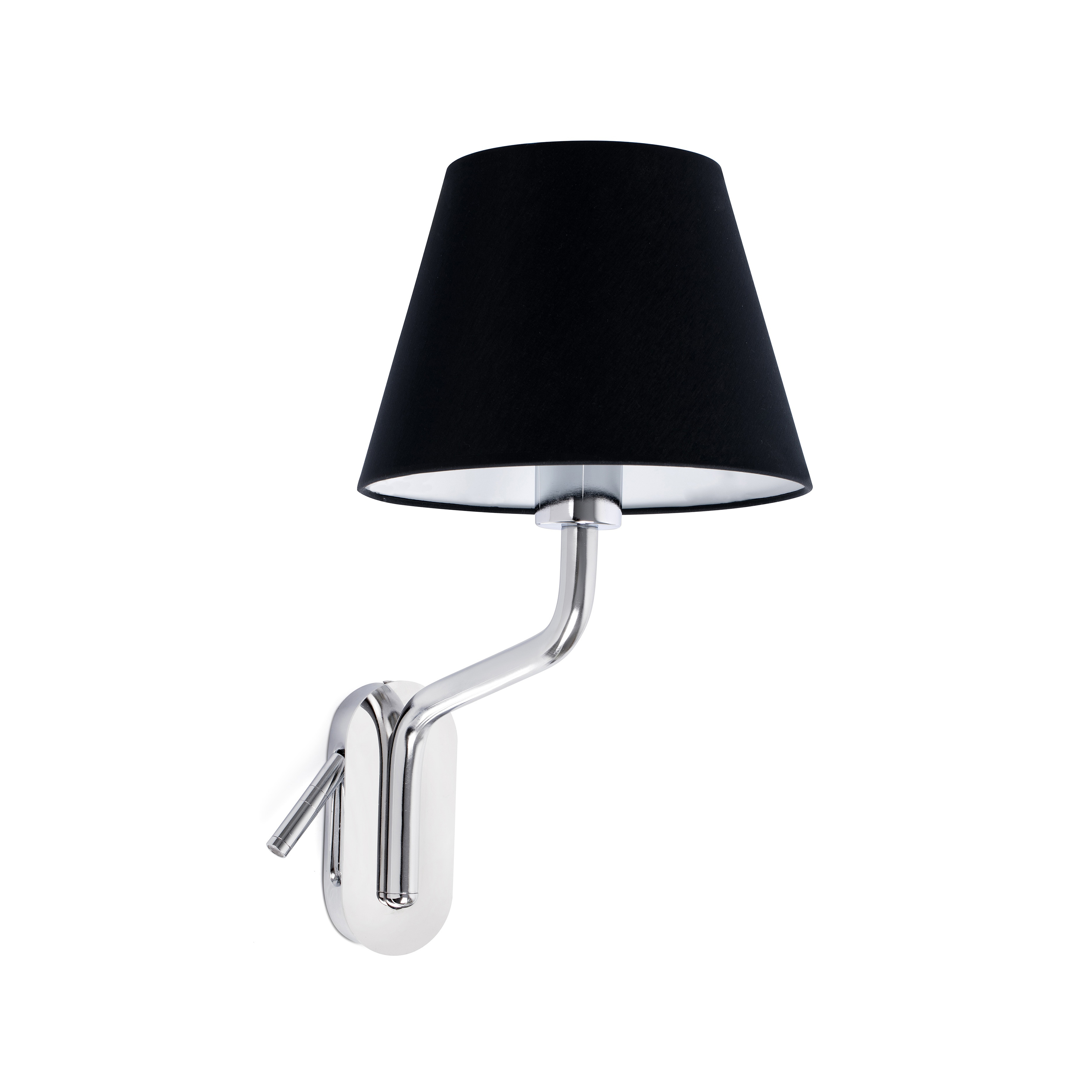 Faro Eterna Right - applique murale - 21,5 x cm - 1W LED inclus - noir et chrome