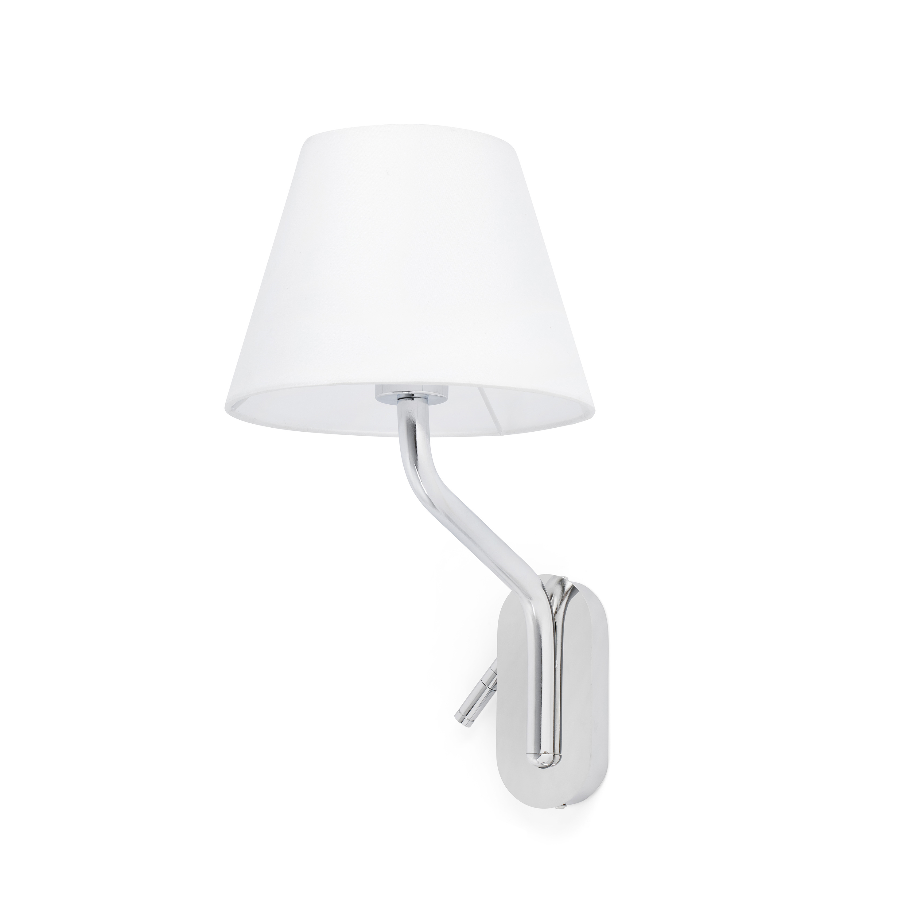 Faro Eterna Right - applique murale - 21,5 x cm - 1W LED inclus - blanc et chrome