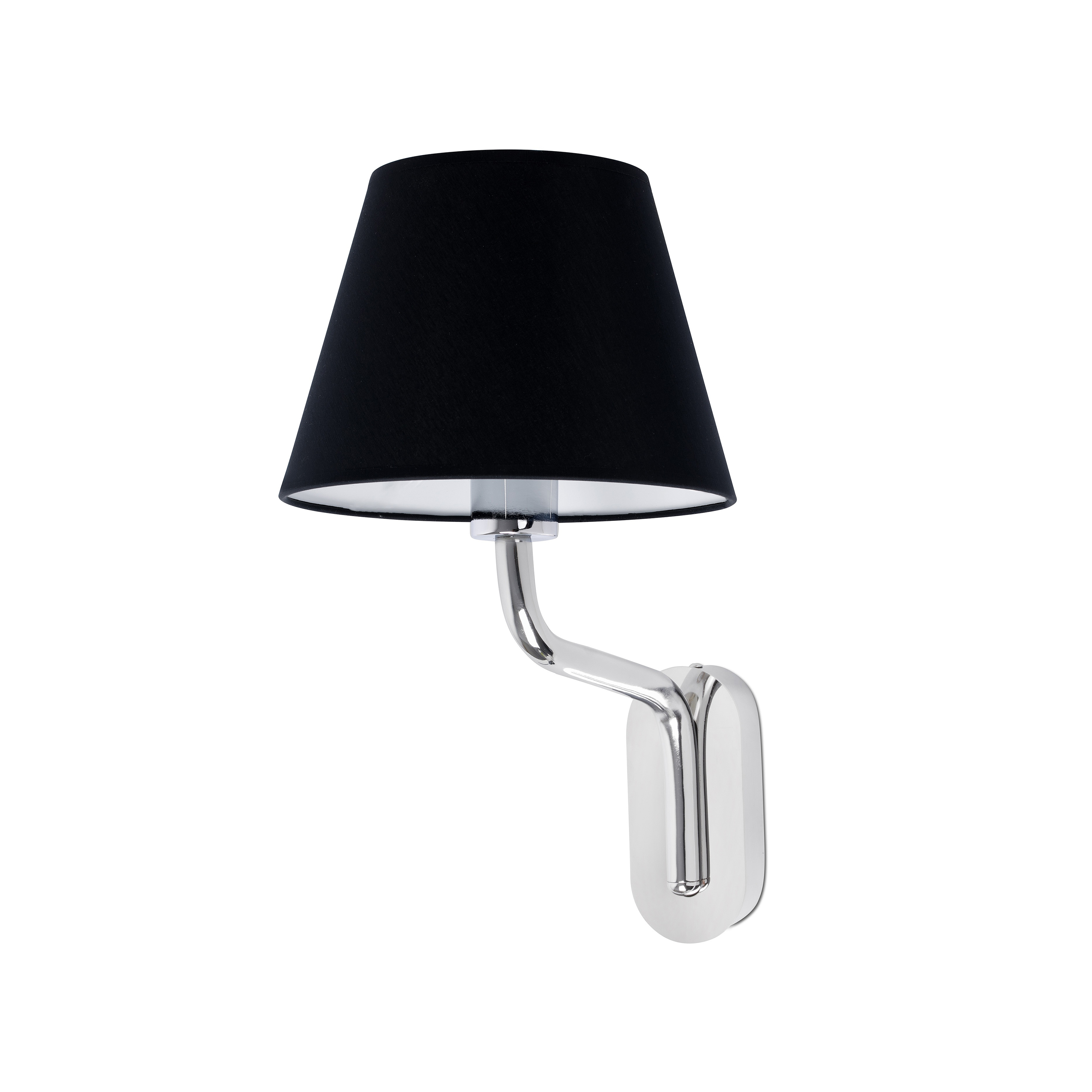 Faro Eterna - applique murale - 21,5 x cm - noir et chrome