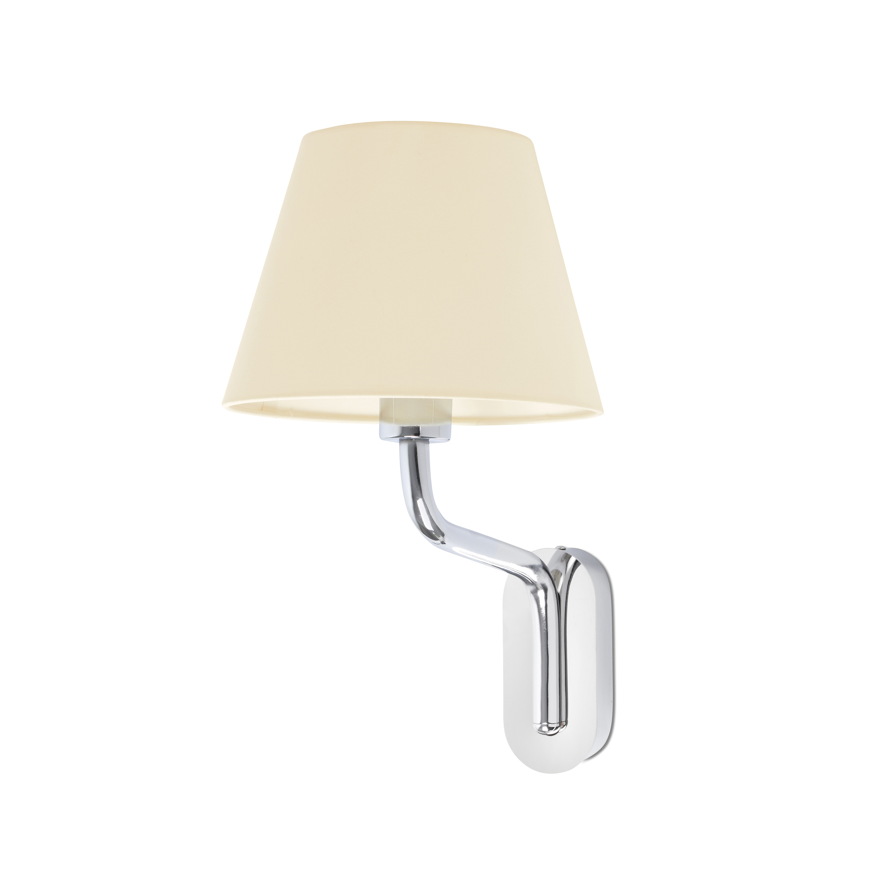 Faro Eterna - applique murale - 21,5 x cm - beige et chrome