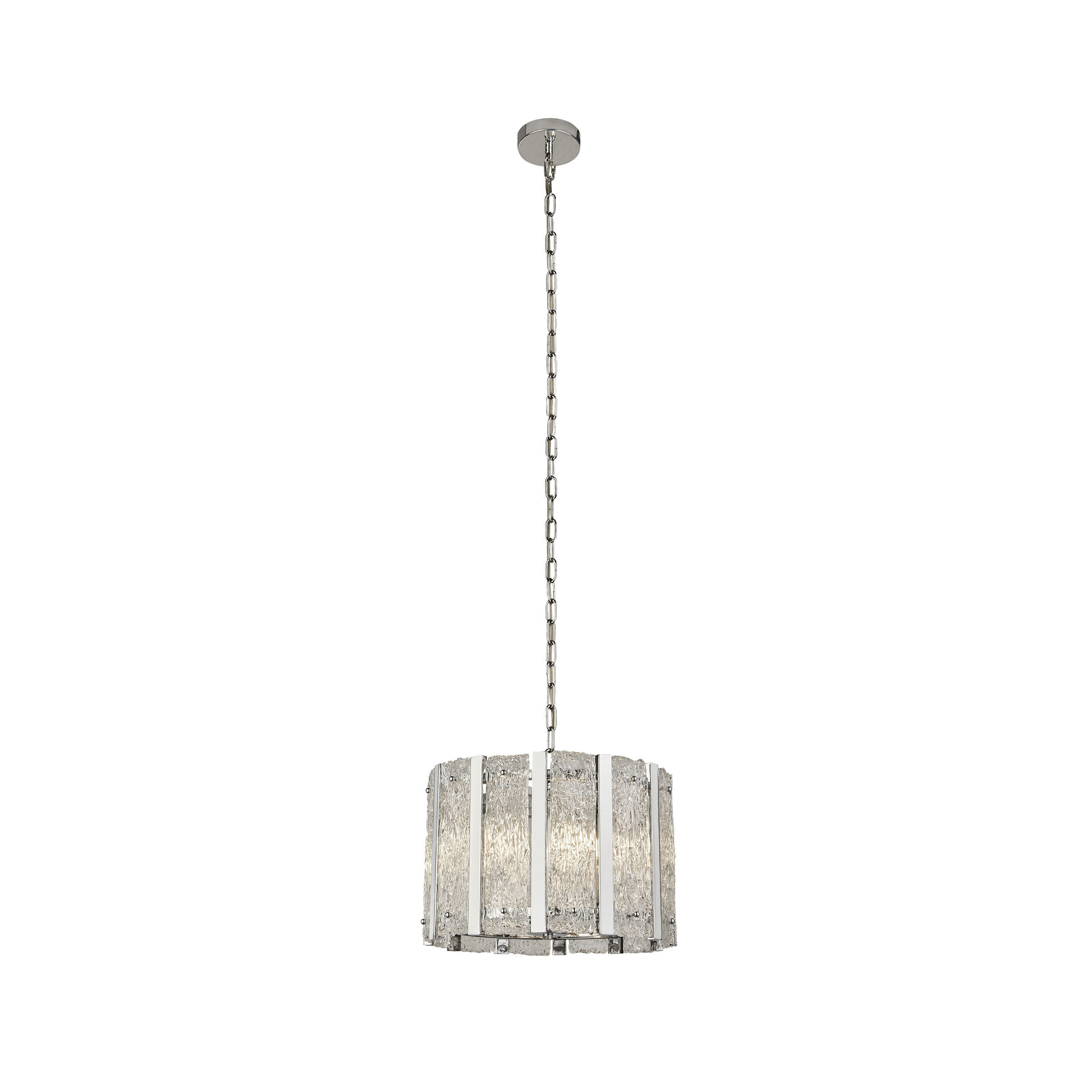 Searchlight Alexandra - lampe suspendue - Ø cm - argent satiné