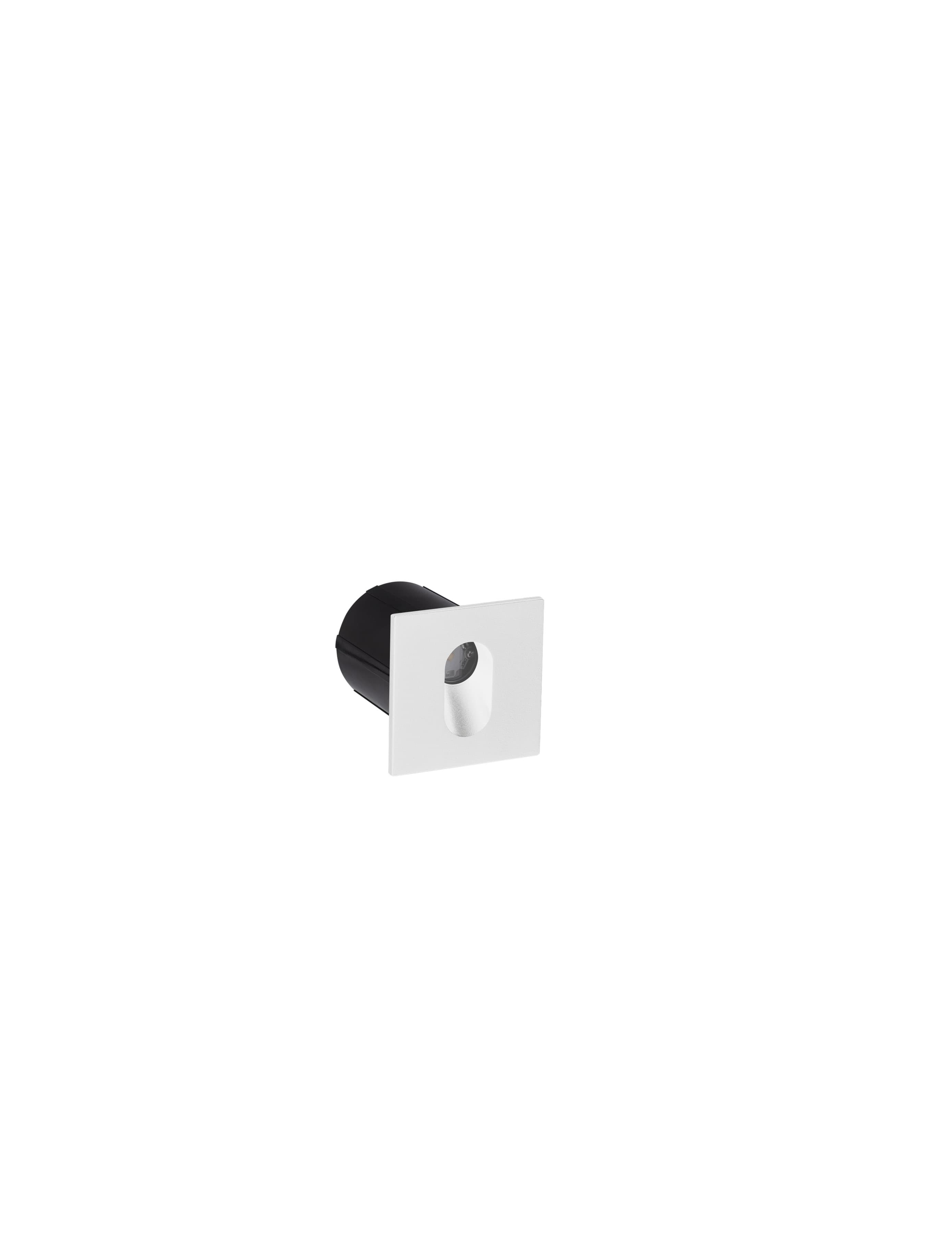 Nova Luce Cael - applique encastrée - x 7,5 cm - 3W LED inclus - IP65 - blanc sablé