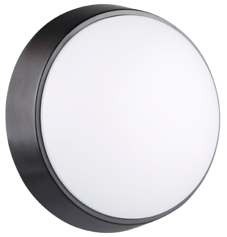 Century Italia Oasi CCT - lampe murale/plafonnier - Ø 21,5 x 8 cm - 14W LED inclus - IP65 - noir