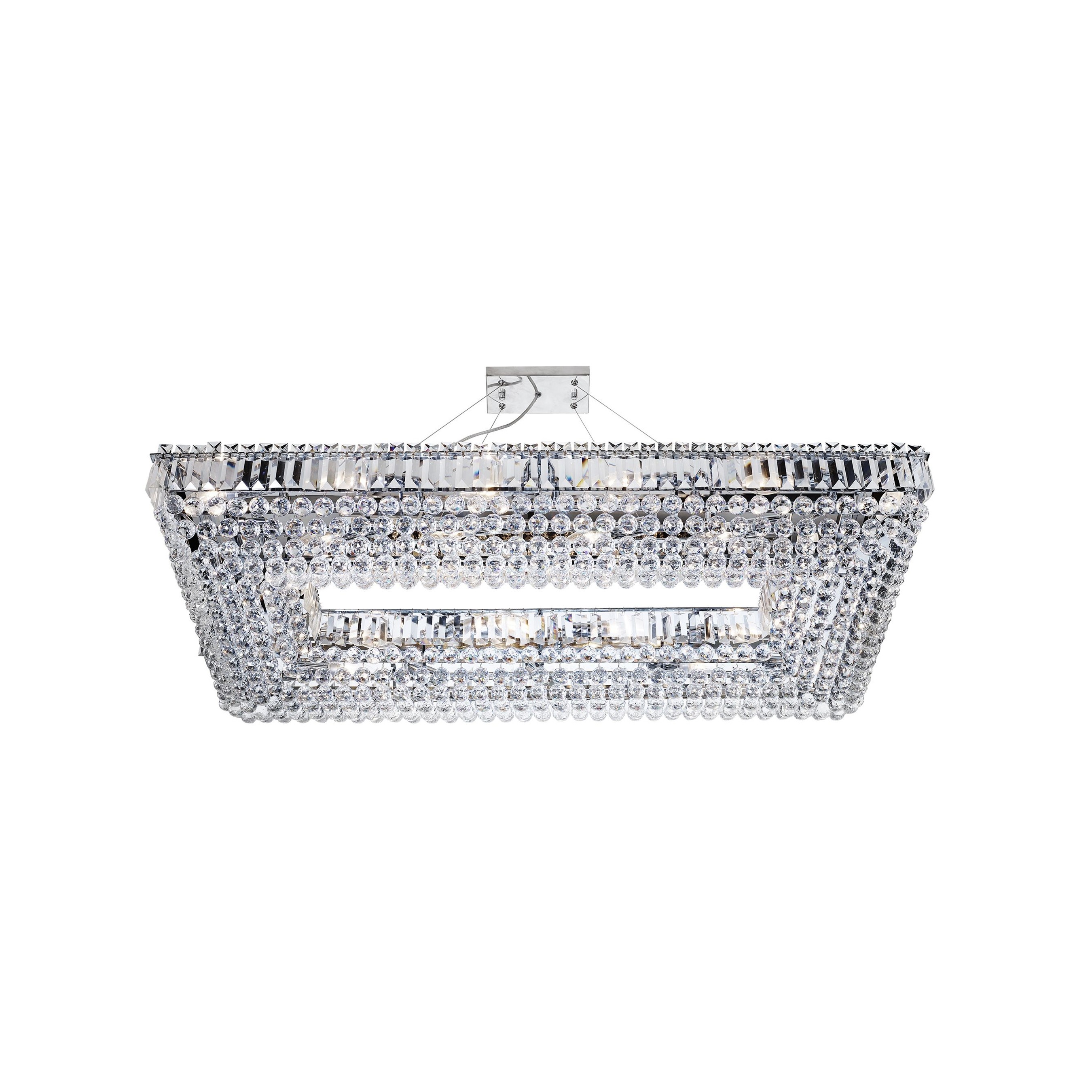 Searchlight Vesuvius - lampe suspendue - x - chrome et transparent