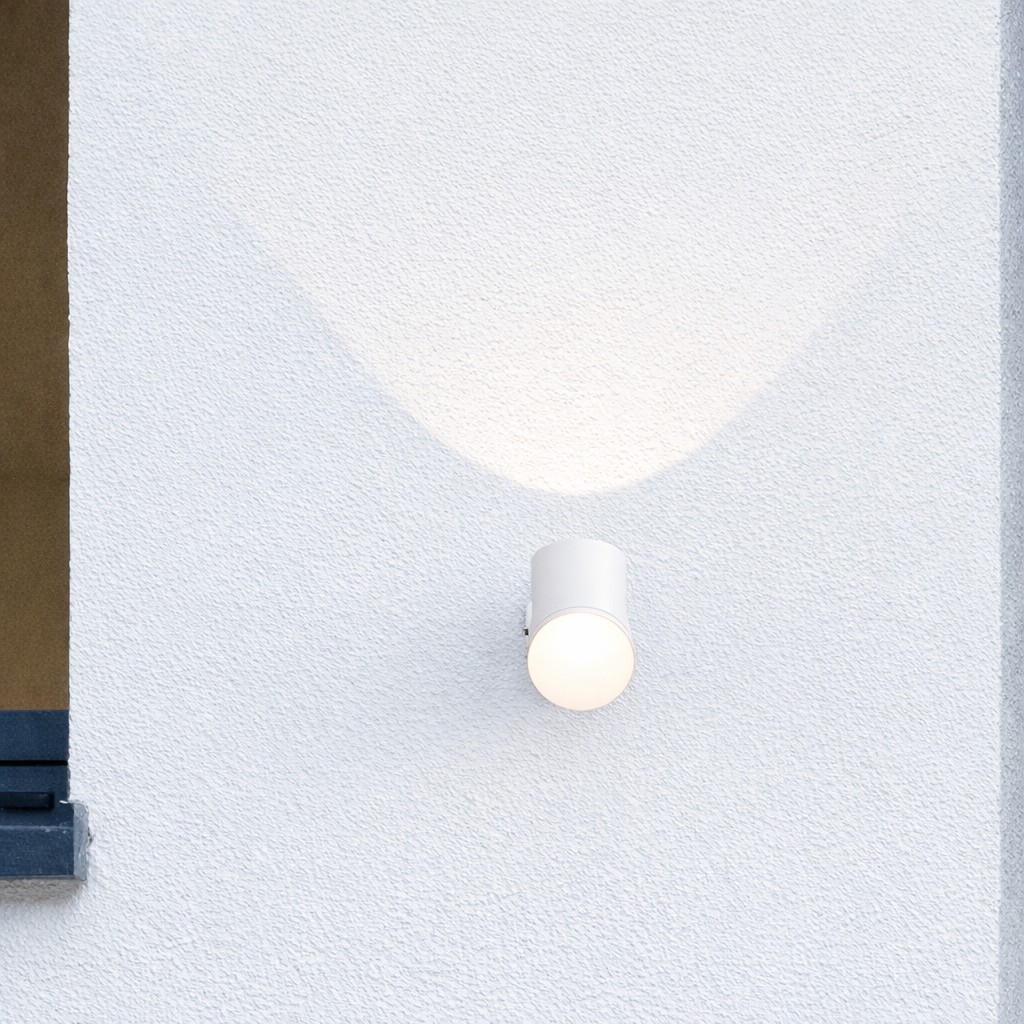 Nova Luce Brice - applique murale extérieure - x - 6W LED inclus - IP54 - blanc sablé