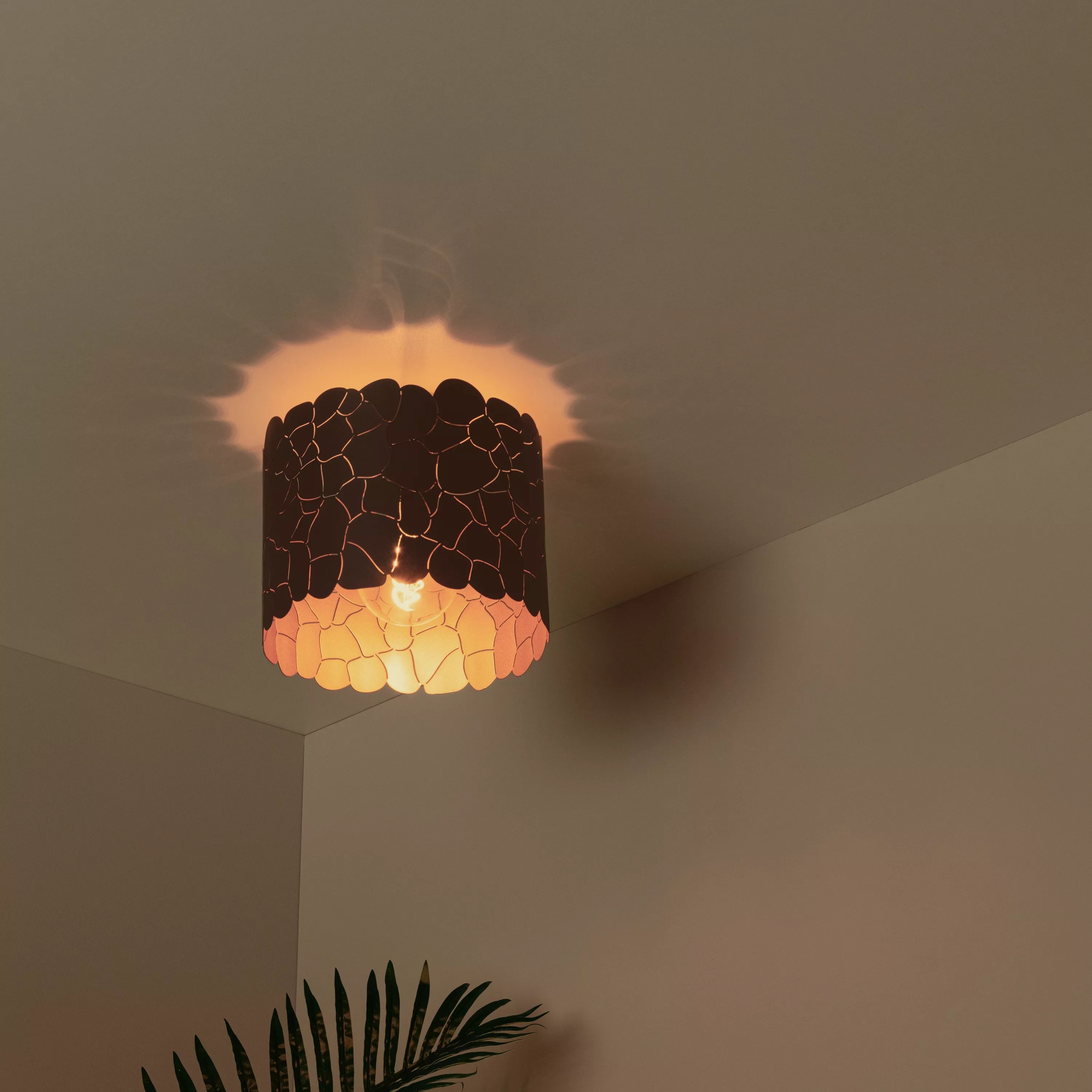 Lucide Almelo - plafonnier - Ø 25,5 x - noir