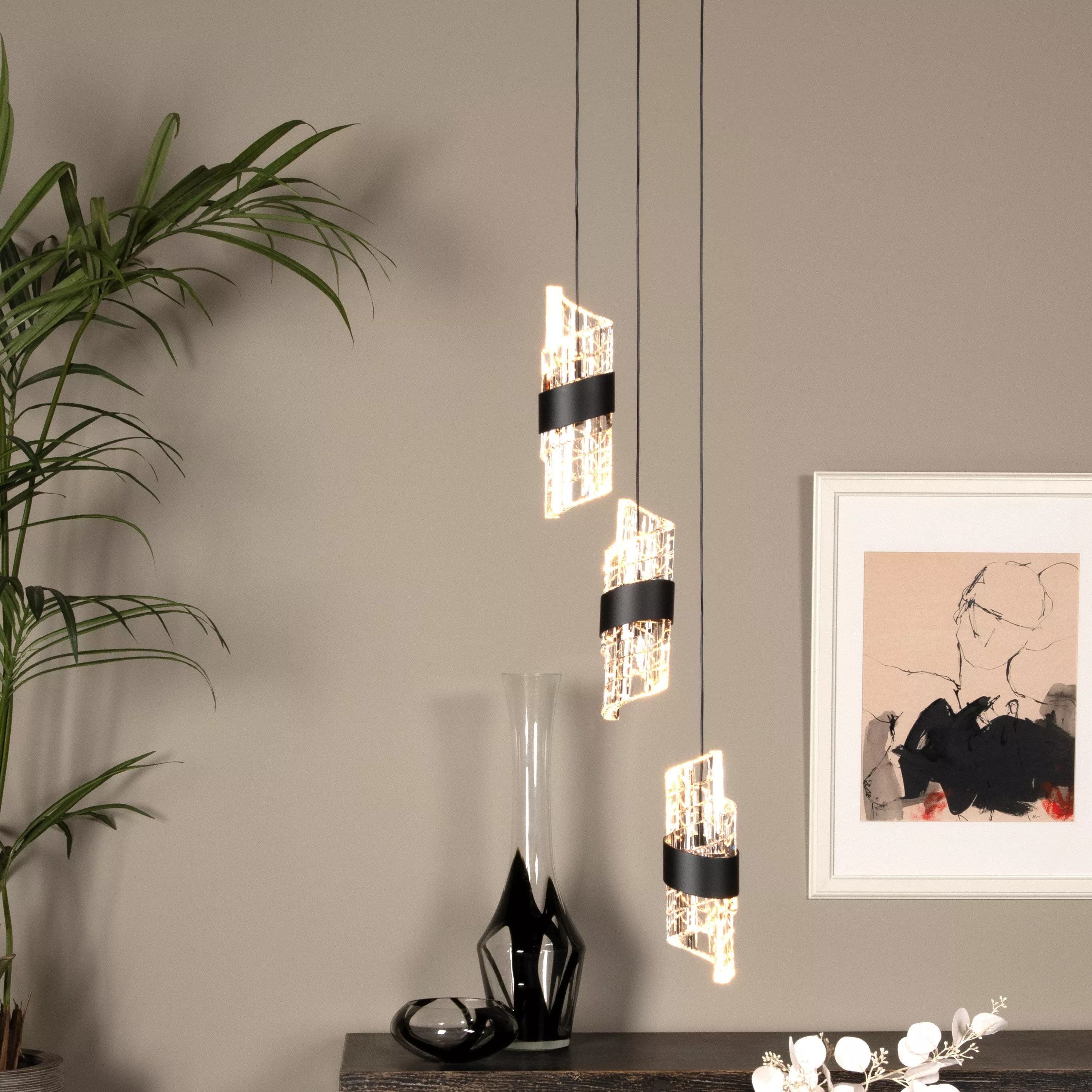 Lucide Kligande - lampe suspendue - Ø cm - W LED inclus - noir