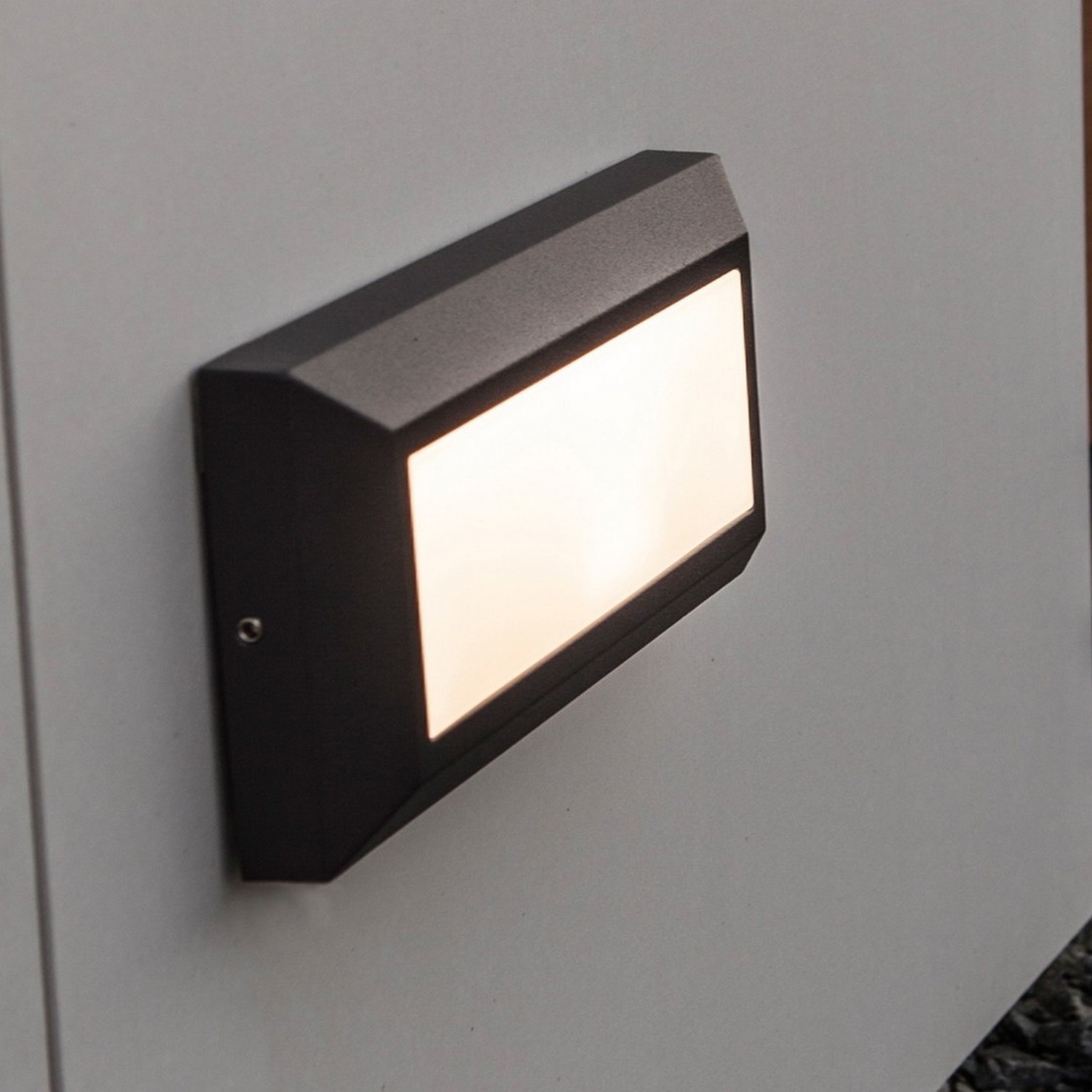 Lutec Helena II - Applique d"extérieur - x - 11W LED inclus - IP54 - gris foncé