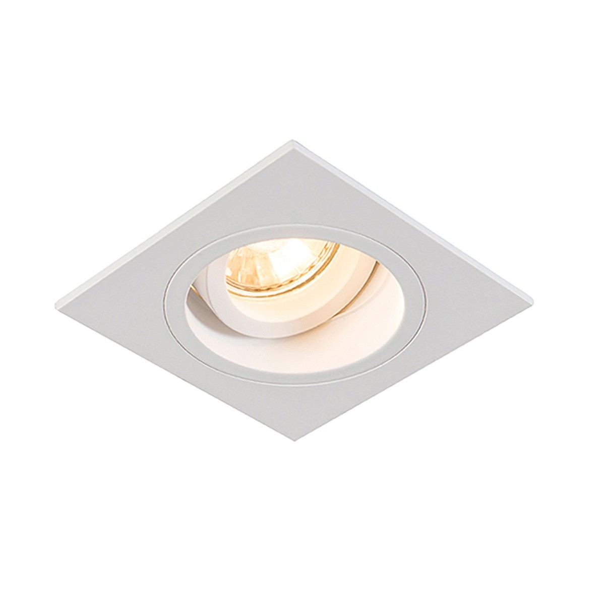 Zuma Line Chuck DL square - spot encastré - mm, Ø 80 mm taille d"encastrement - blanc