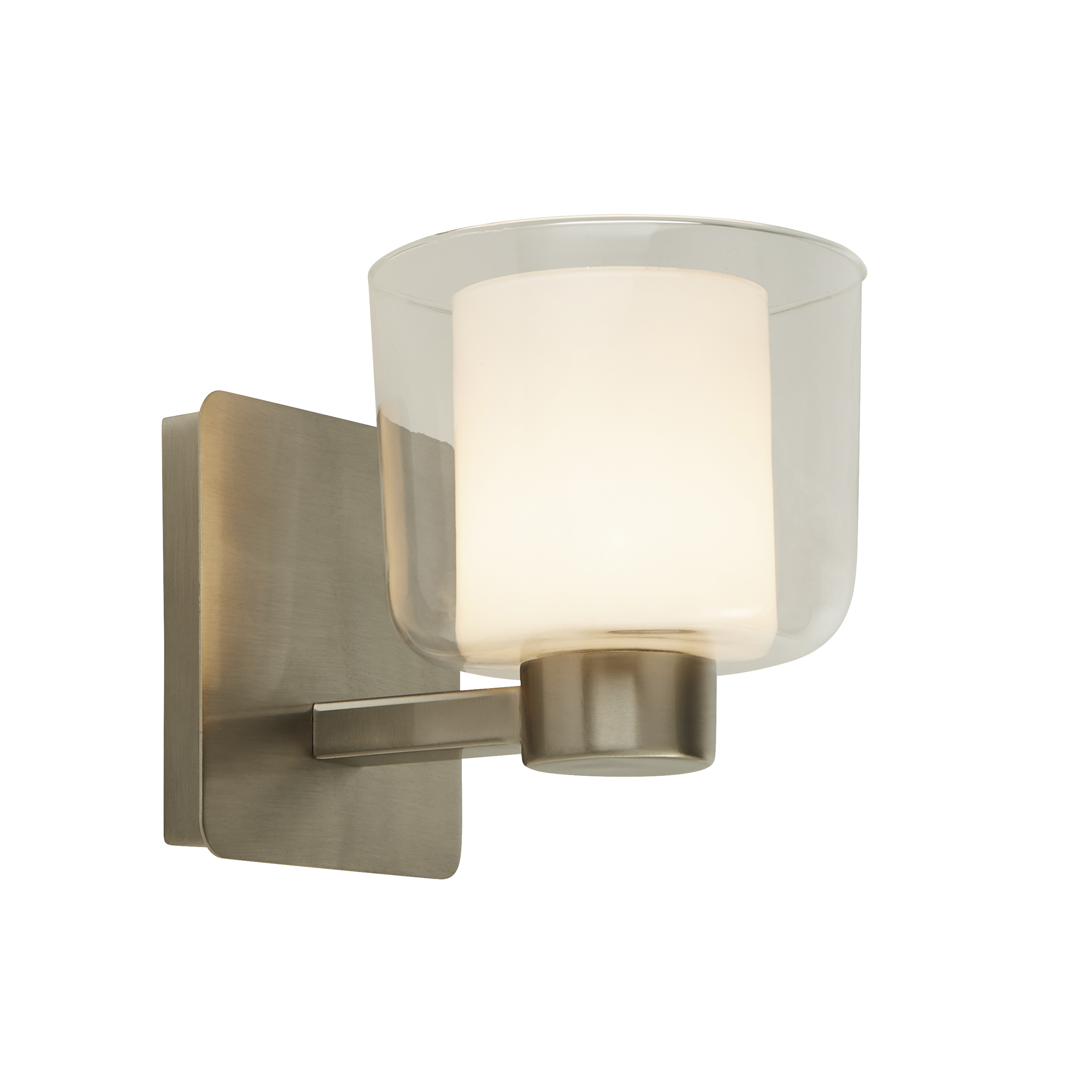 Searchlight Bubbles - applique murale - ,5 cm - IP44 - nickel satiné