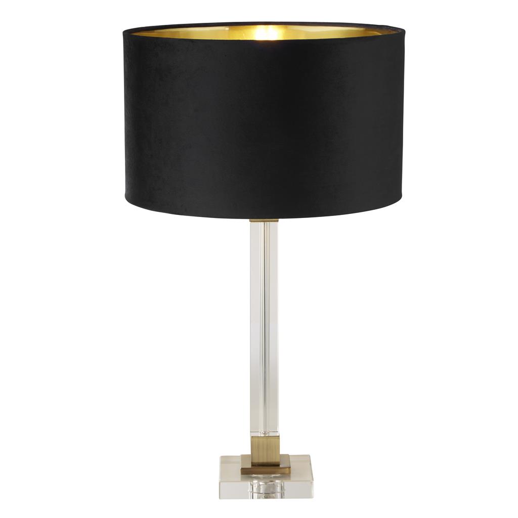 Searchlight Scarborough - lampe à poser - Ø cm - laiton, or et noir