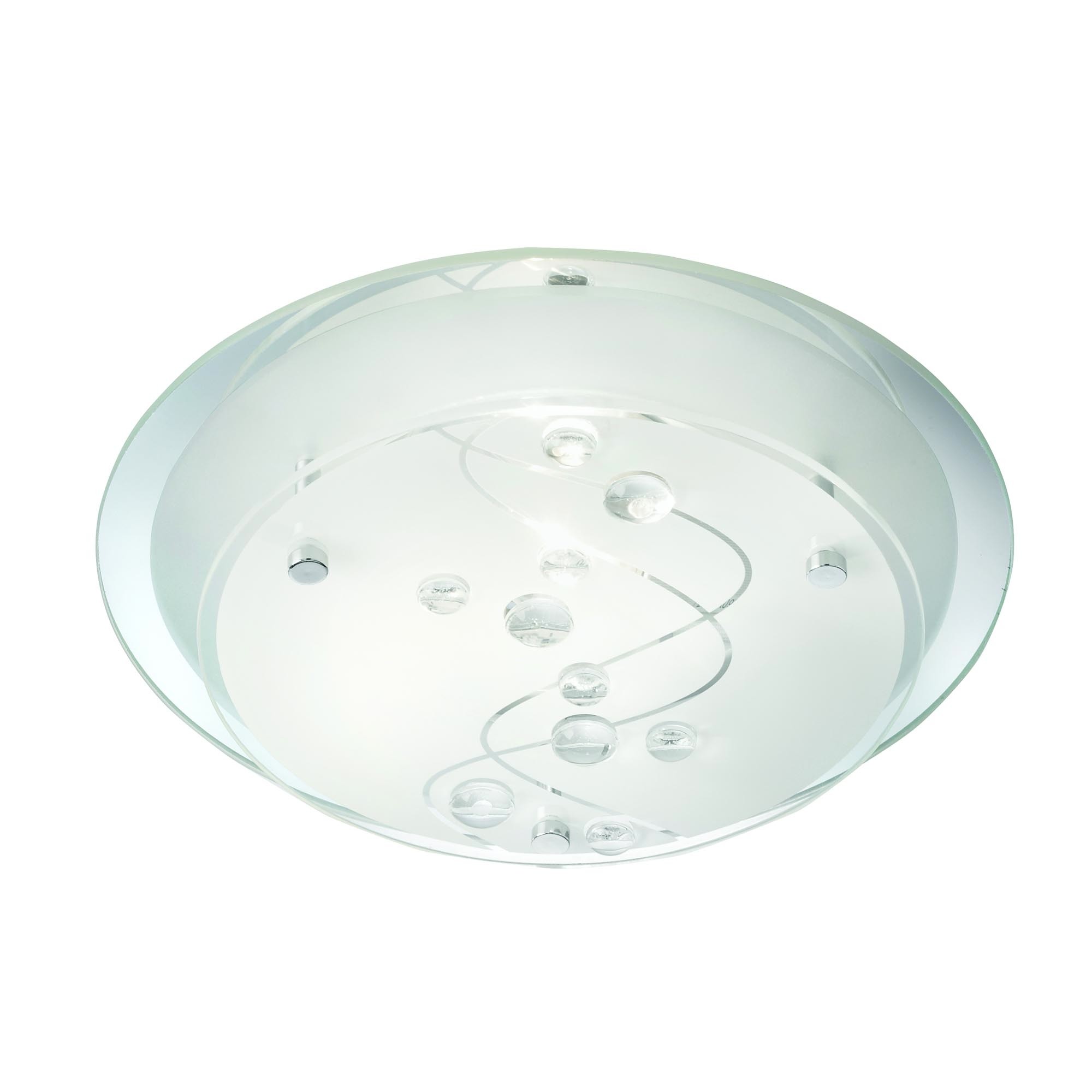 Searchlight Flush - plafonnier - Ø cm - blanc
