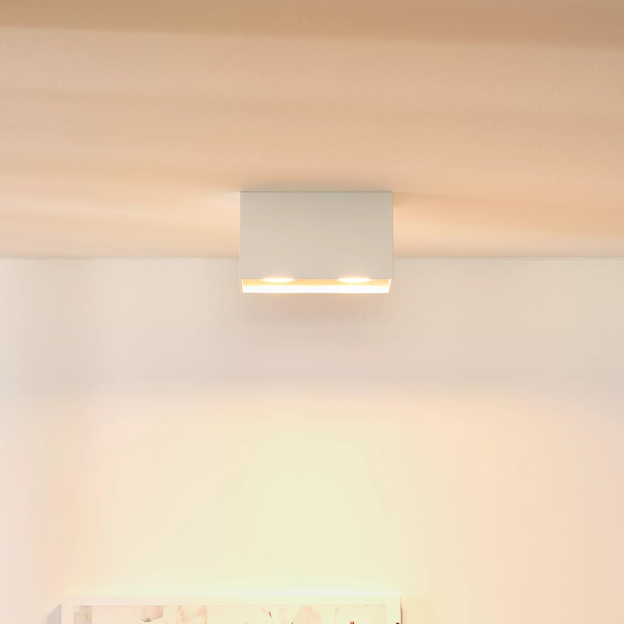 Lucide Bodi 2 - spot en saillie - 16,5 x 8,25 x 9,5 cm - blanc