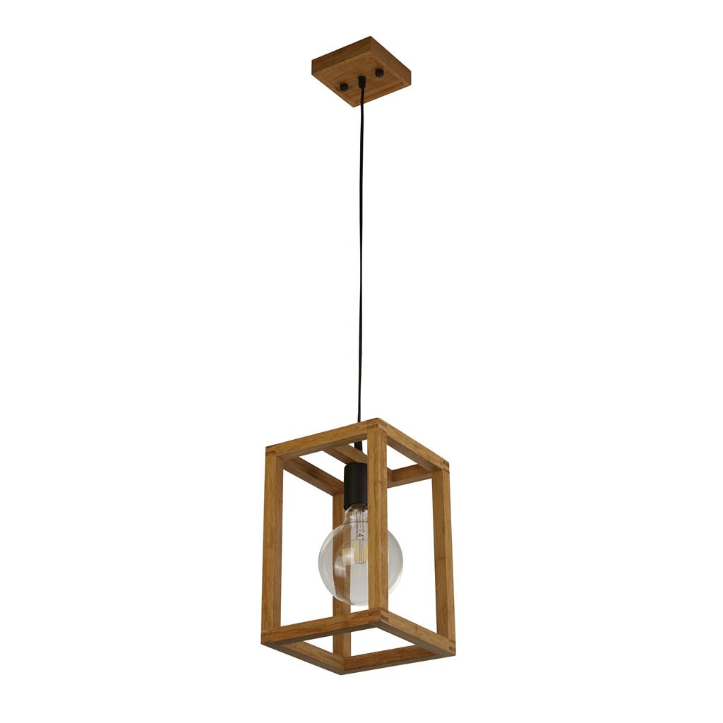 Searchlight Square - lampe suspendue - x - noir et brun