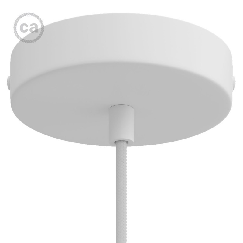 Creative Cables - rosace de plafond - Ø ,5 cm - blanc