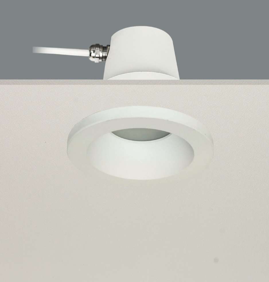 Artdelight Bados - spot encastré 1L - Ø 95 mm , Ø 84 mm encastré - IP65 - blanc
