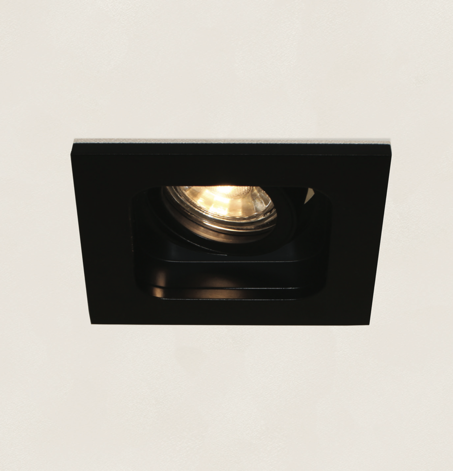 Artdelight Moggio - spot encastrable - mm, Ø 89 mm encastrable - noir