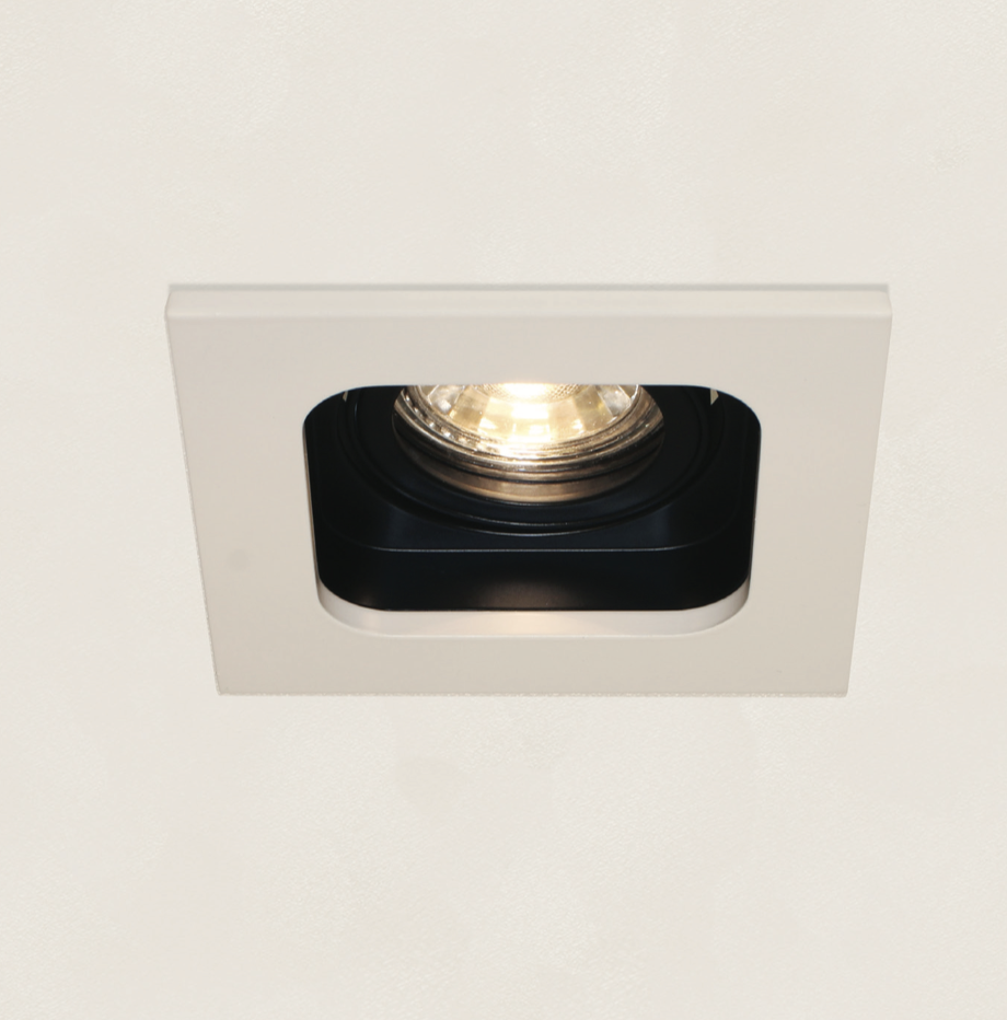 Artdelight Moggio - spot encastrable - mm, Ø 89 mm encastrable - blanc/noir