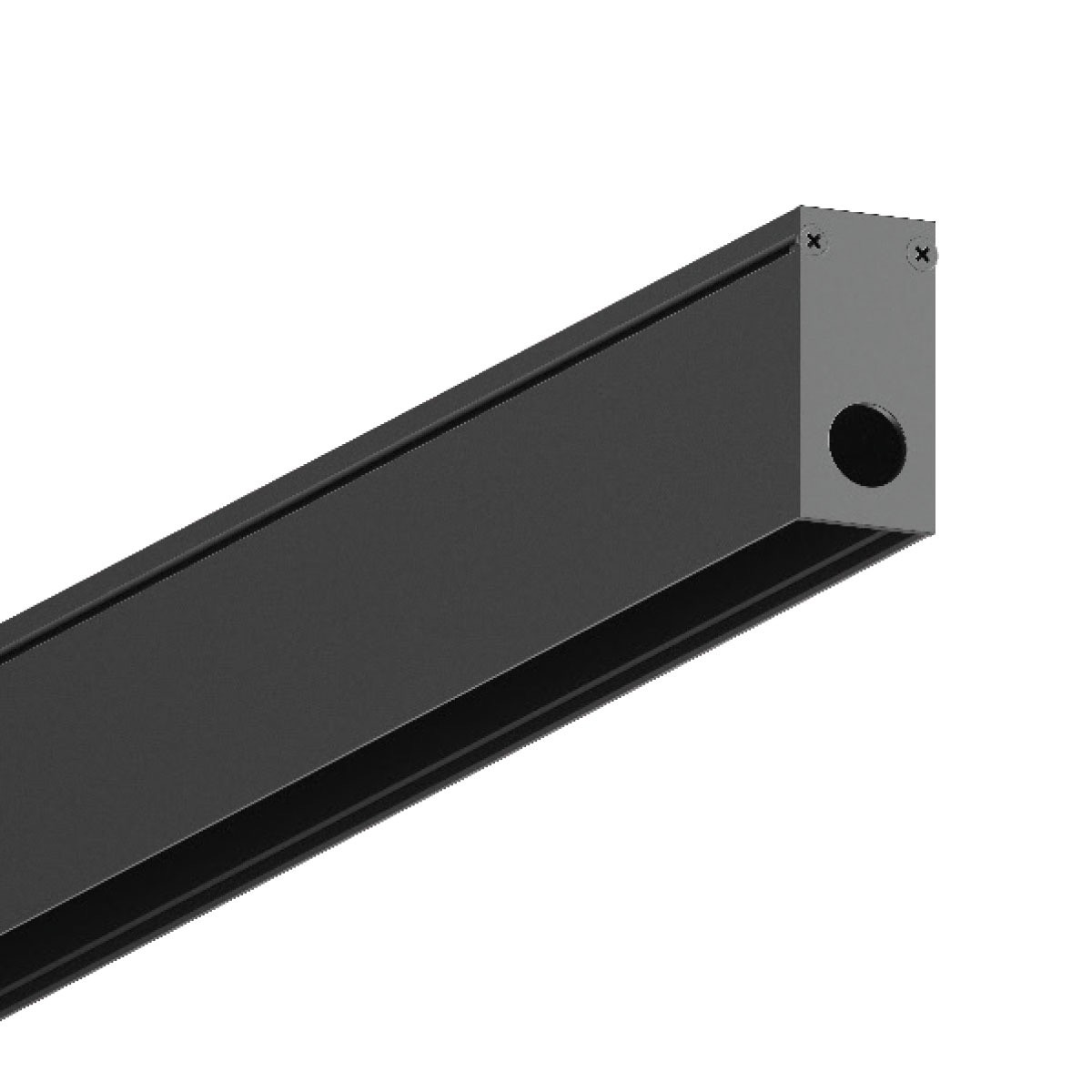VK Lighting Eiva - système de rail magnétique - profilé de montage - 2,7 x 5,6 cm - dimmable DALI - noir