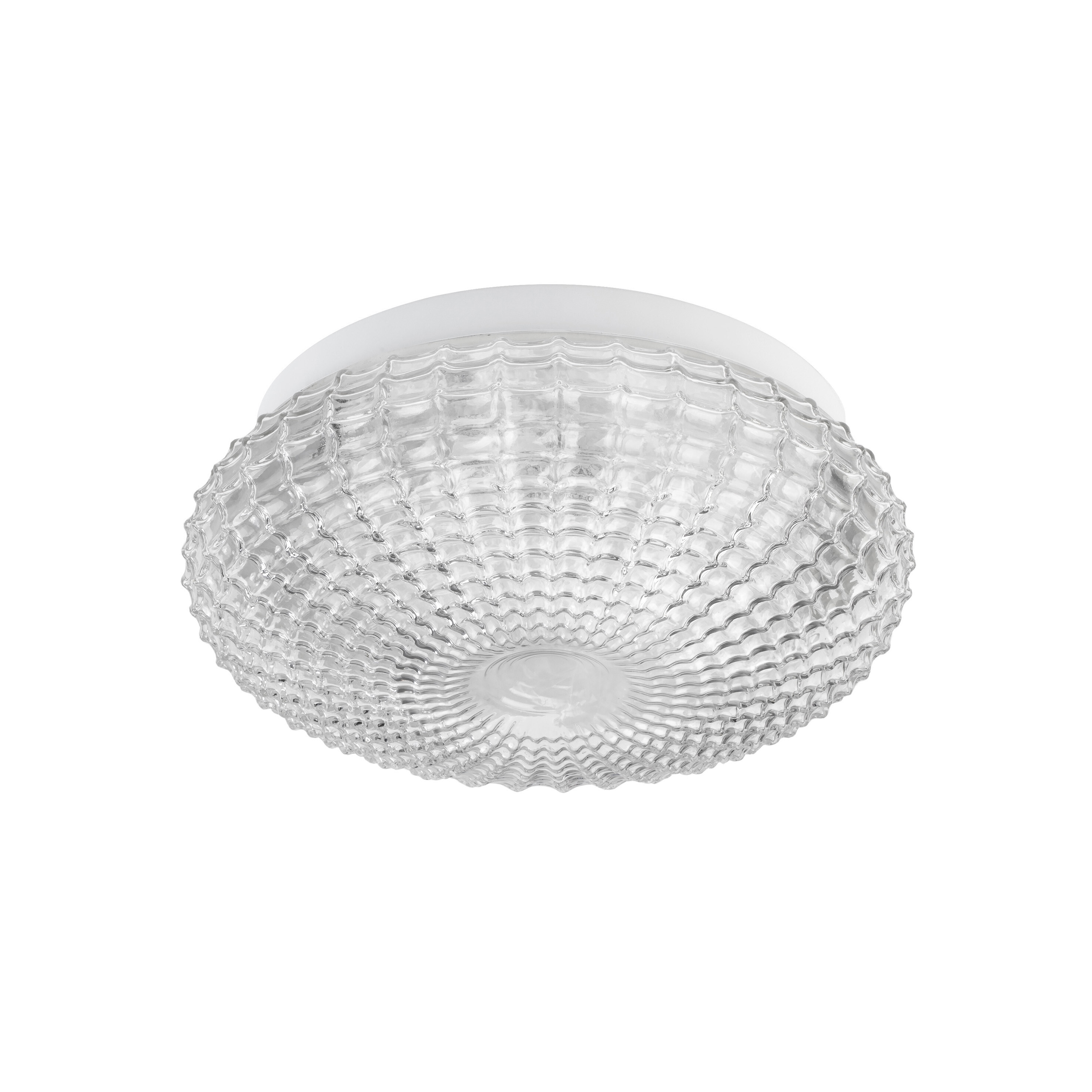 Nova Luce Clam - plafonnier de salle de bains - Ø cm - IP44 - transparent